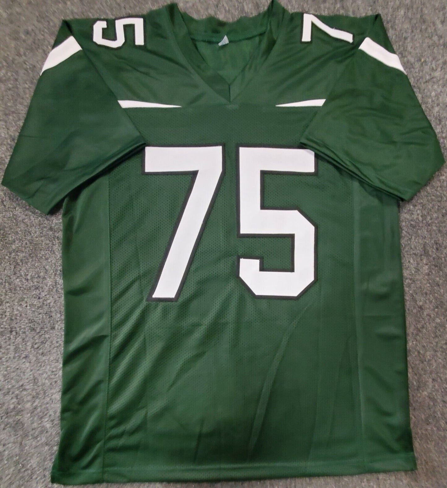 MVP Authentics New York Jets Alijah Vera-Tucker Autographed Signed Jersey Jsa Coa 116.10 sports jersey framing , jersey framing