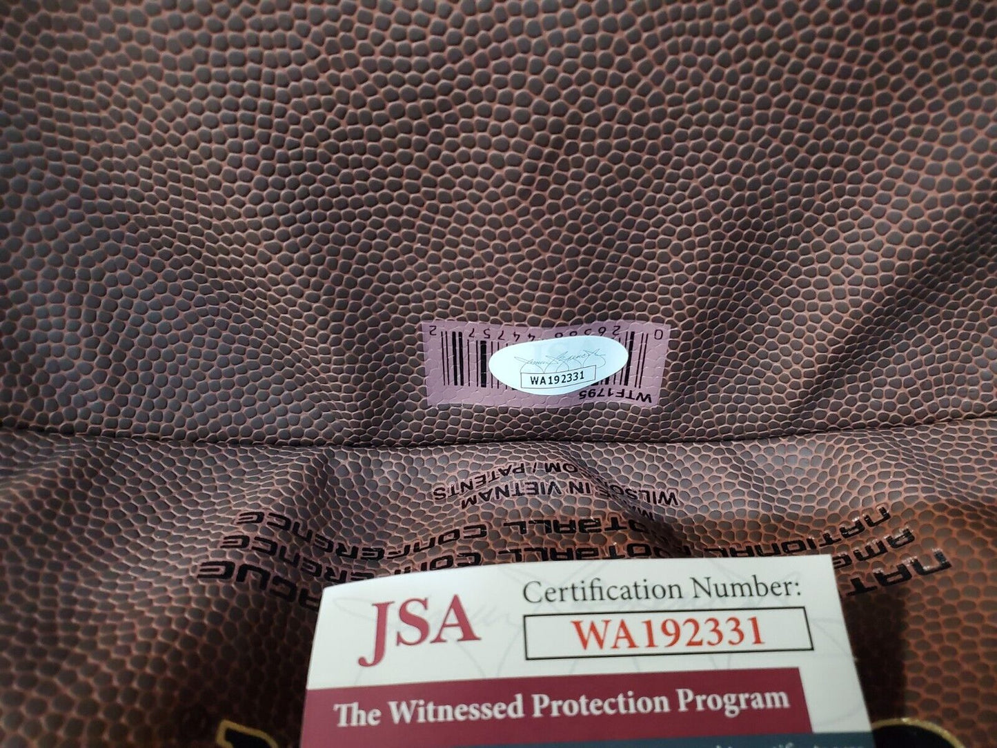 MVP Authentics Dallas Cowboys Zach Thomas Autographed Signed Nfl Football Jsa Coa 156.60 sports jersey framing , jersey framing