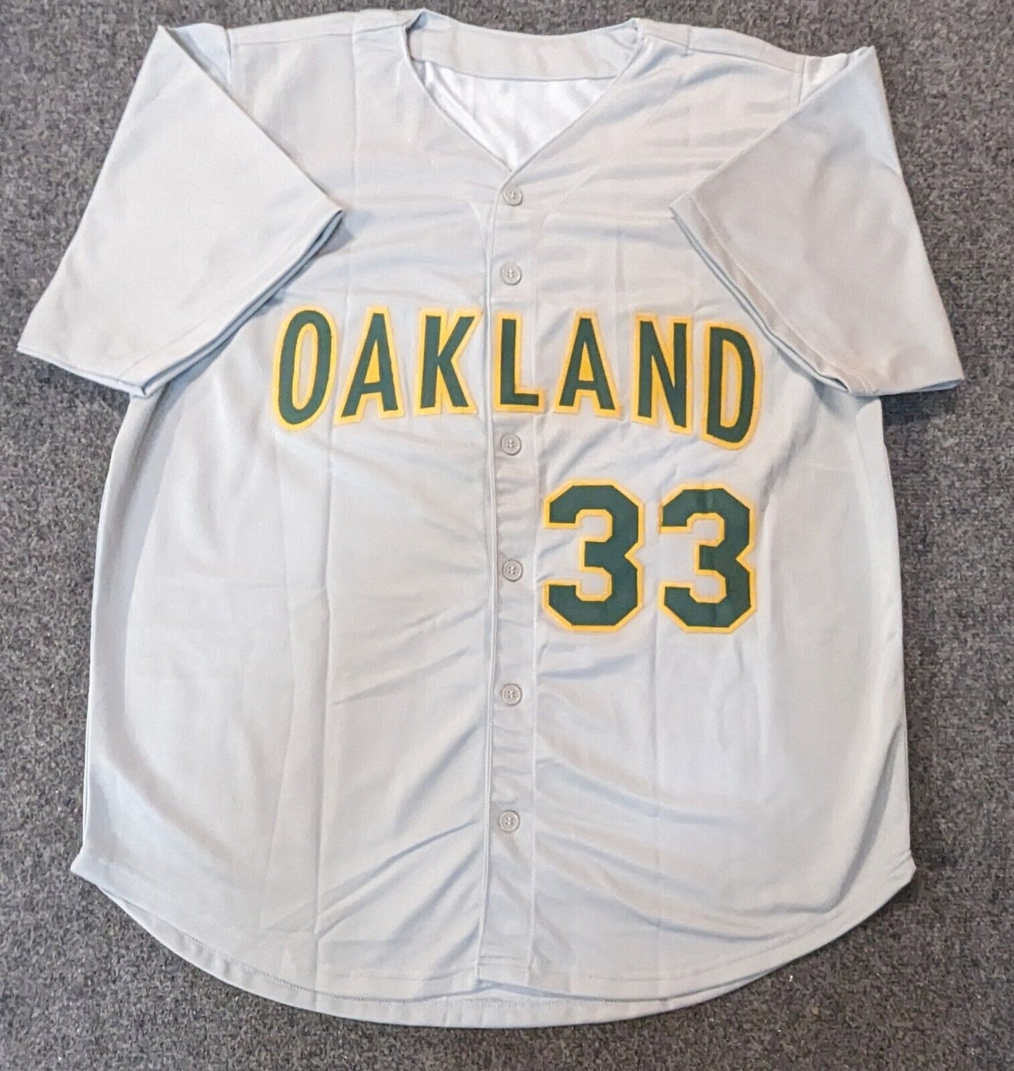MVP Authentics Oakland A's Jose Canseco Autographed Signed Jersey Beckett Holo 112.50 sports jersey framing , jersey framing