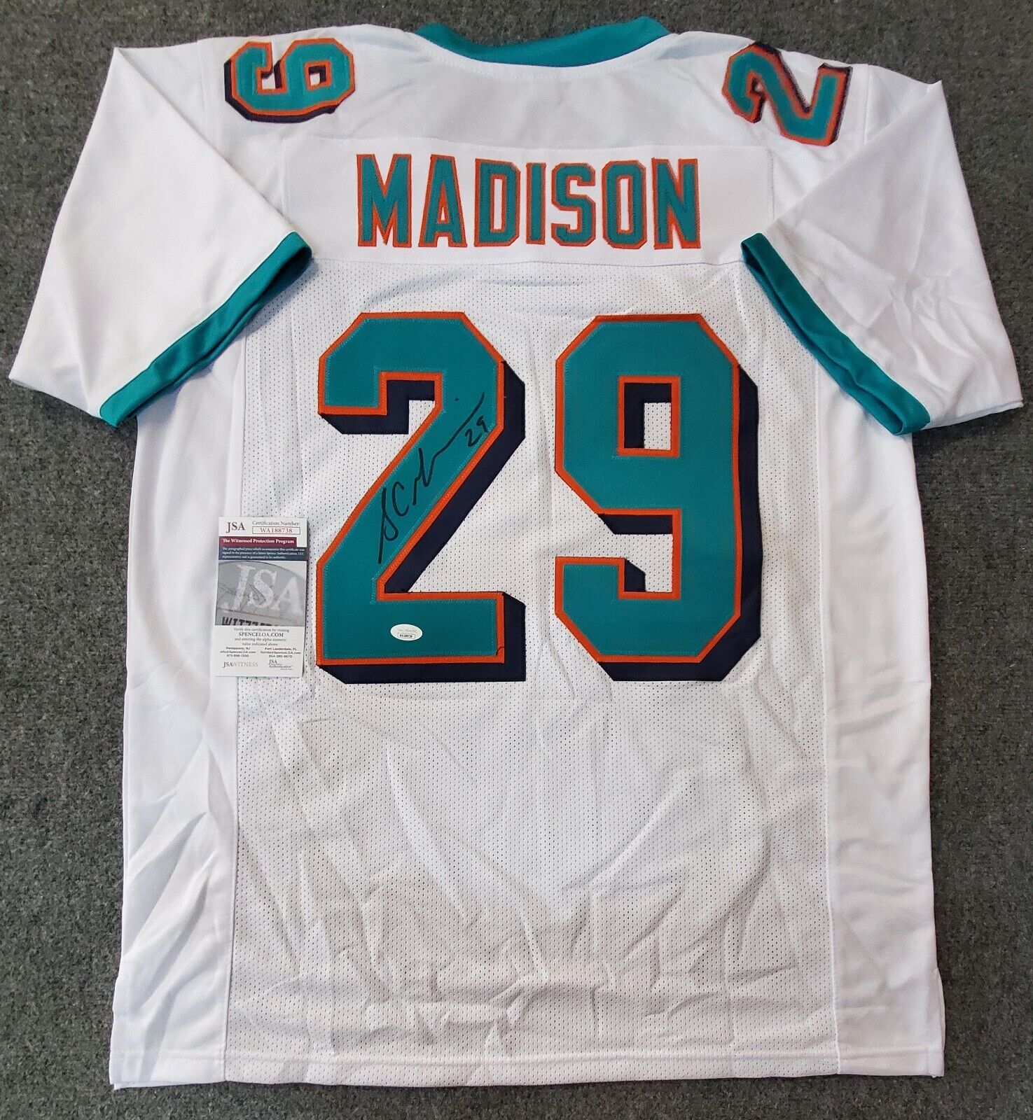Miami Dolphins Sam Madison Autographed Signed Jersey Jsa Coa – MVP  Authentics