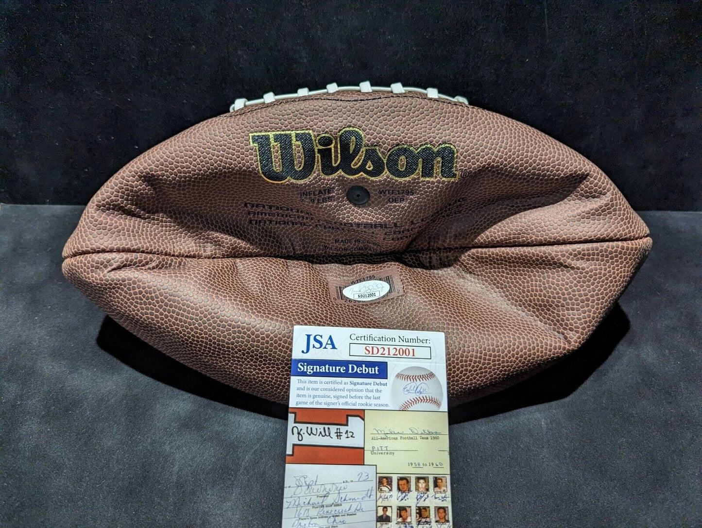 MVP Authentics Seattle Seahawks Devon Witherspoon Signed Nfl Football Jsa Coa 180 sports jersey framing , jersey framing