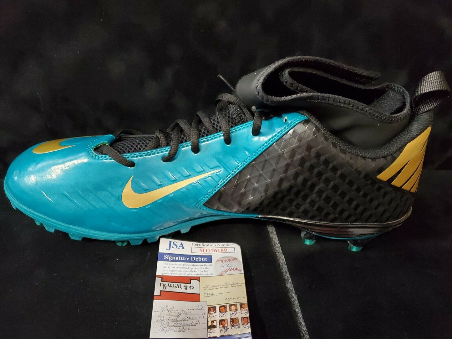 MVP Authentics Tyson Campbell Autographed Signed Cleat Jsa Coa 121.50 sports jersey framing , jersey framing