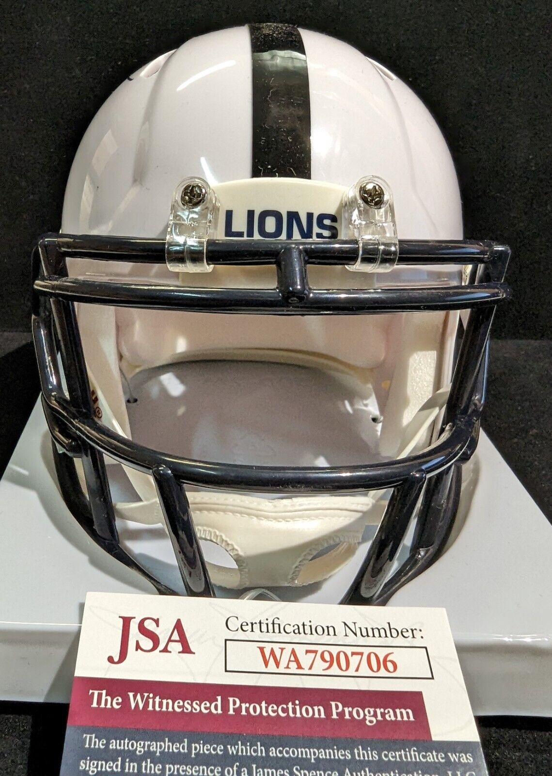 MVP Authentics Penn State Nittany Lions Jack Ham Autographed Inscribed Mini Helmet Jsa Coa 103.50 sports jersey framing , jersey framing