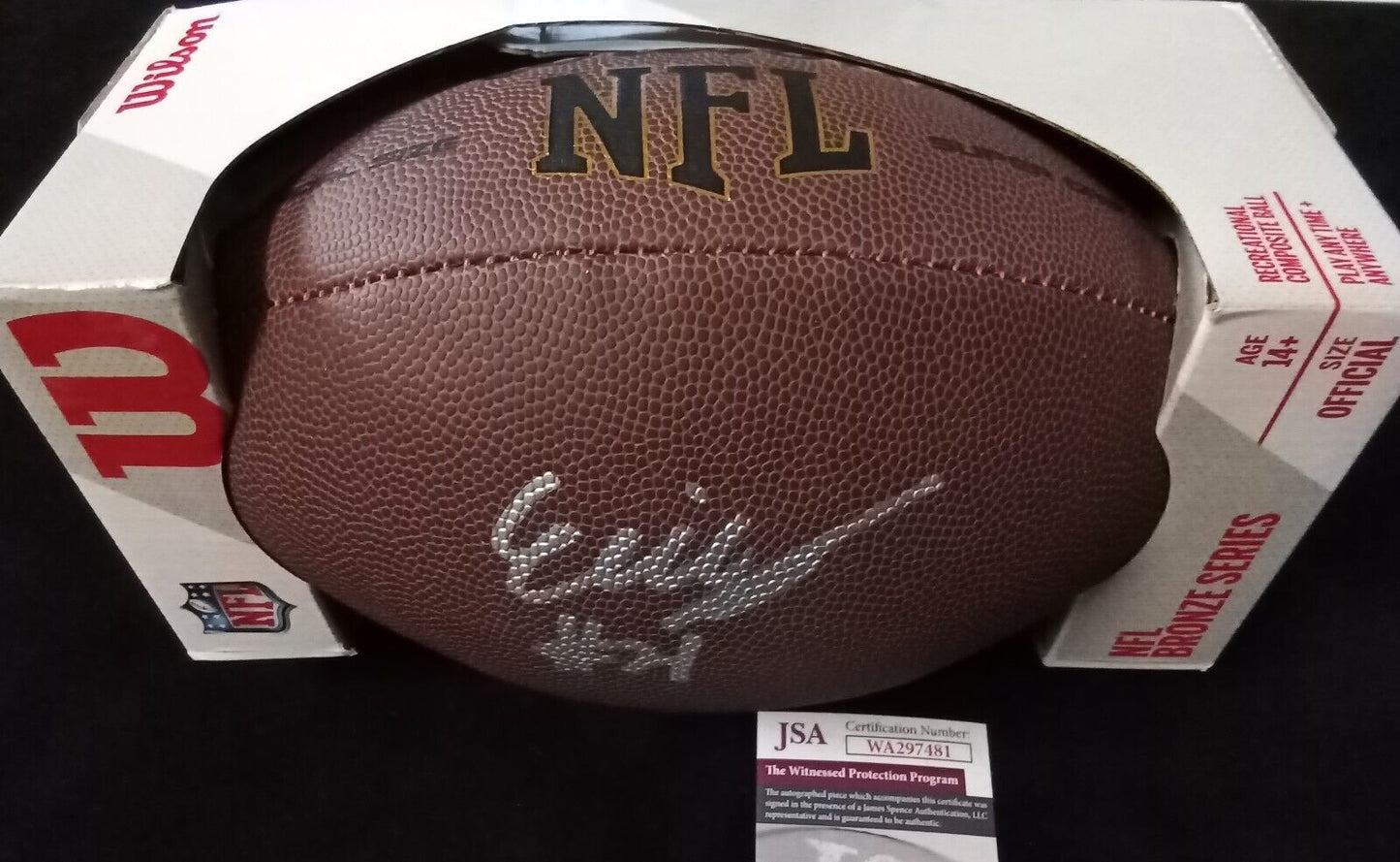 MVP Authentics Green Bay Packers Eric Stokes Autographed Signed Football Jsa Coa 126 sports jersey framing , jersey framing