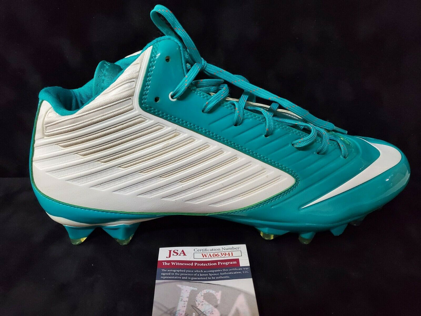 MVP Authentics Miami Dolphins Patrick Surtain Sr Autographed Signed Cleat Jsa Coa 117 sports jersey framing , jersey framing