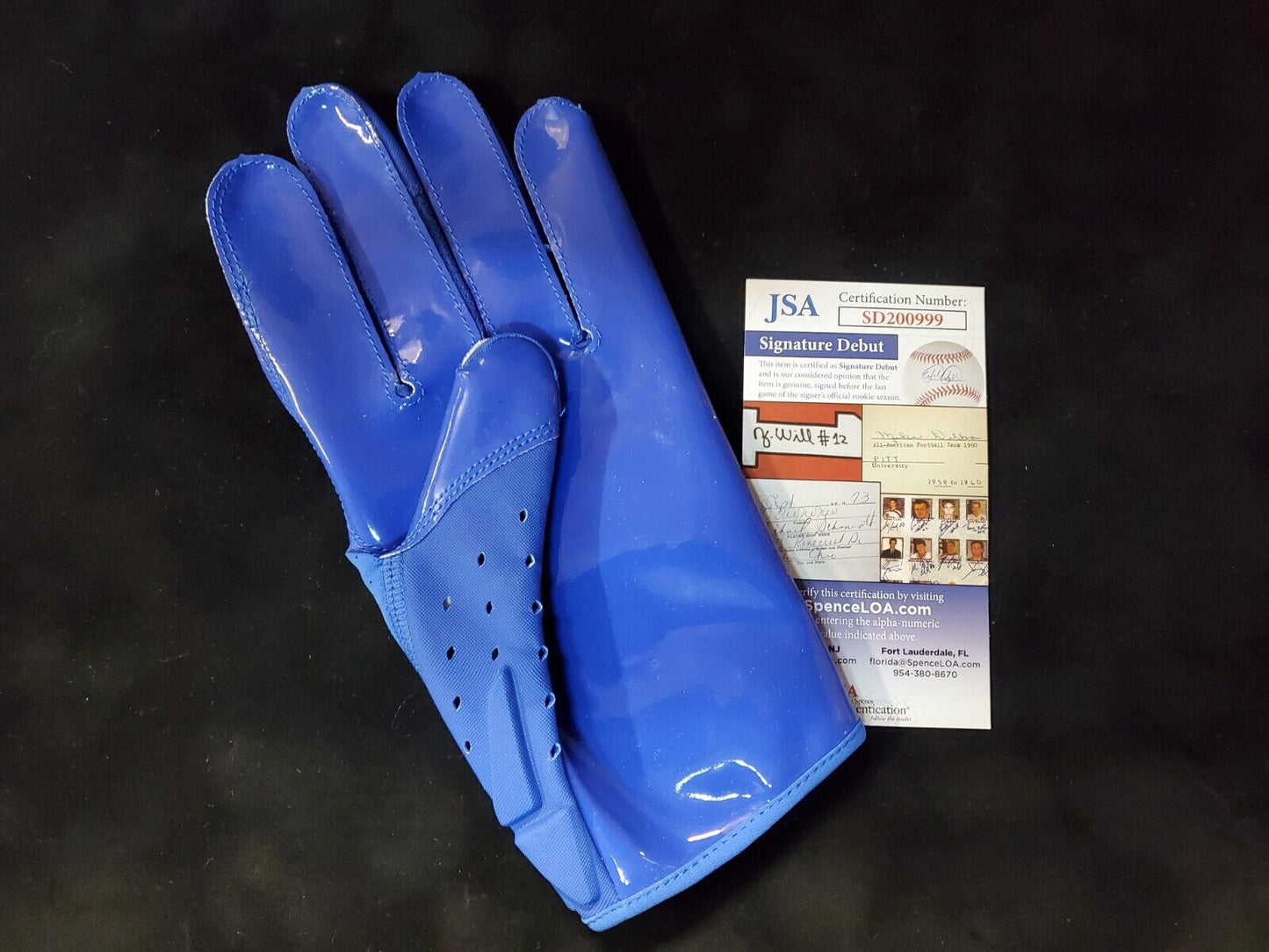 MVP Authentics Israel Izzy Abanikanda Autographed Signed Glove 90 sports jersey framing , jersey framing