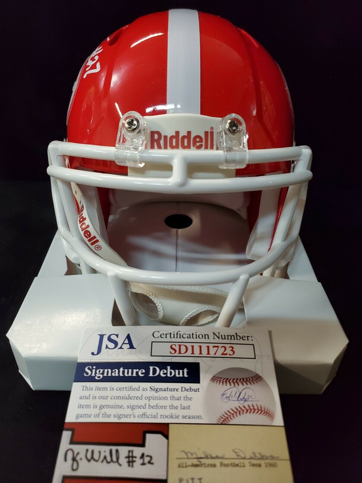 MVP Authentics Georgia Bulldogs Eric Stokes Autographed Signed Mini Helmet Jsa Coa 99 sports jersey framing , jersey framing