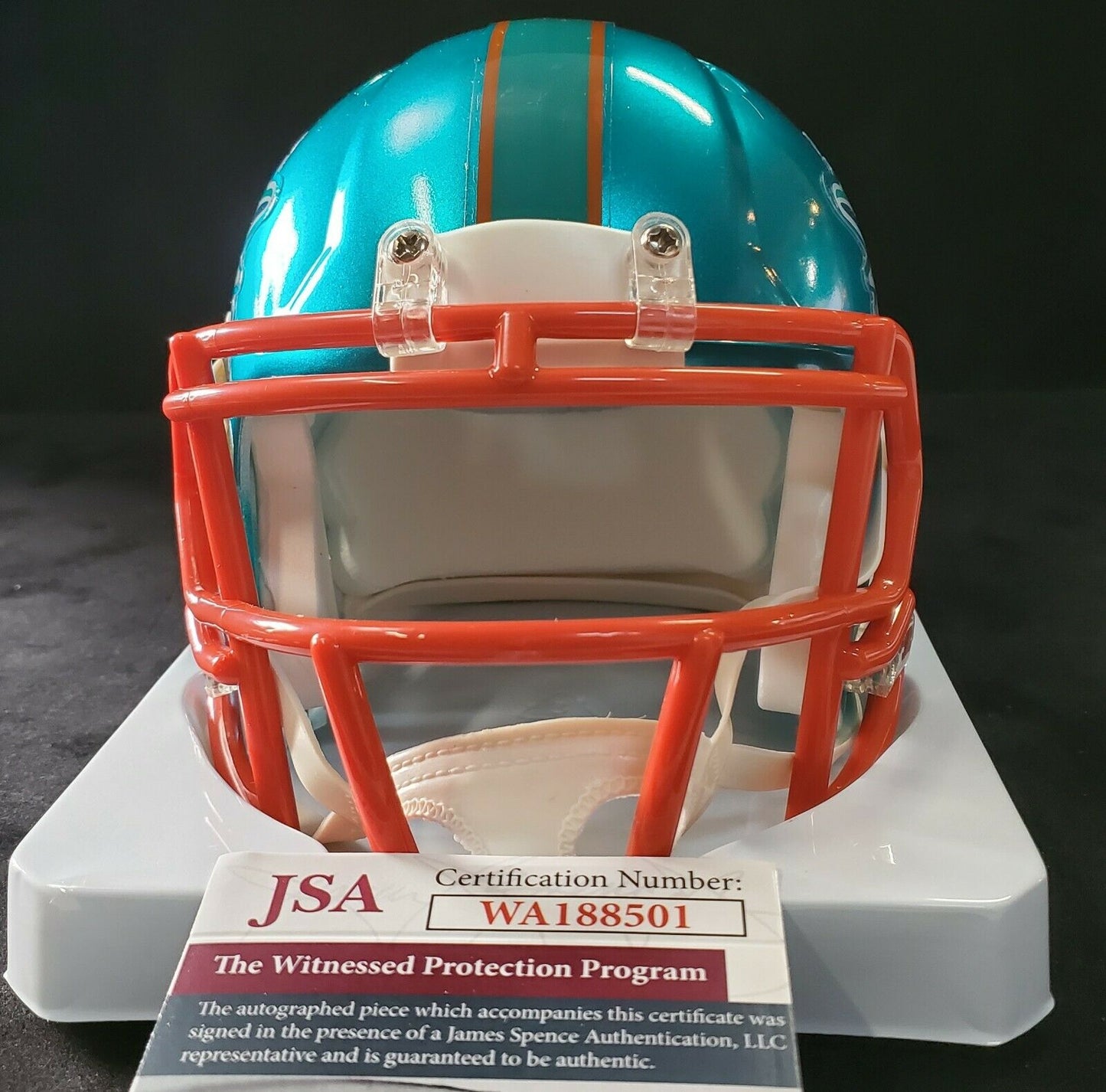 MVP Authentics Miami Dolphins Sam Madison Autographed Signed Flash Mini Helmet Jsa Coa 112.50 sports jersey framing , jersey framing