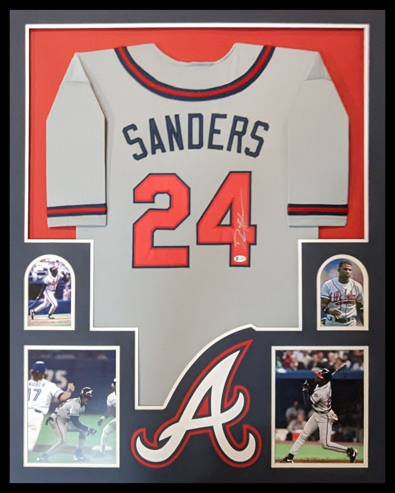 Framed Atlanta Braves Deion Sanders Autographed Signed Jersey Beckett – MVP  Authentics
