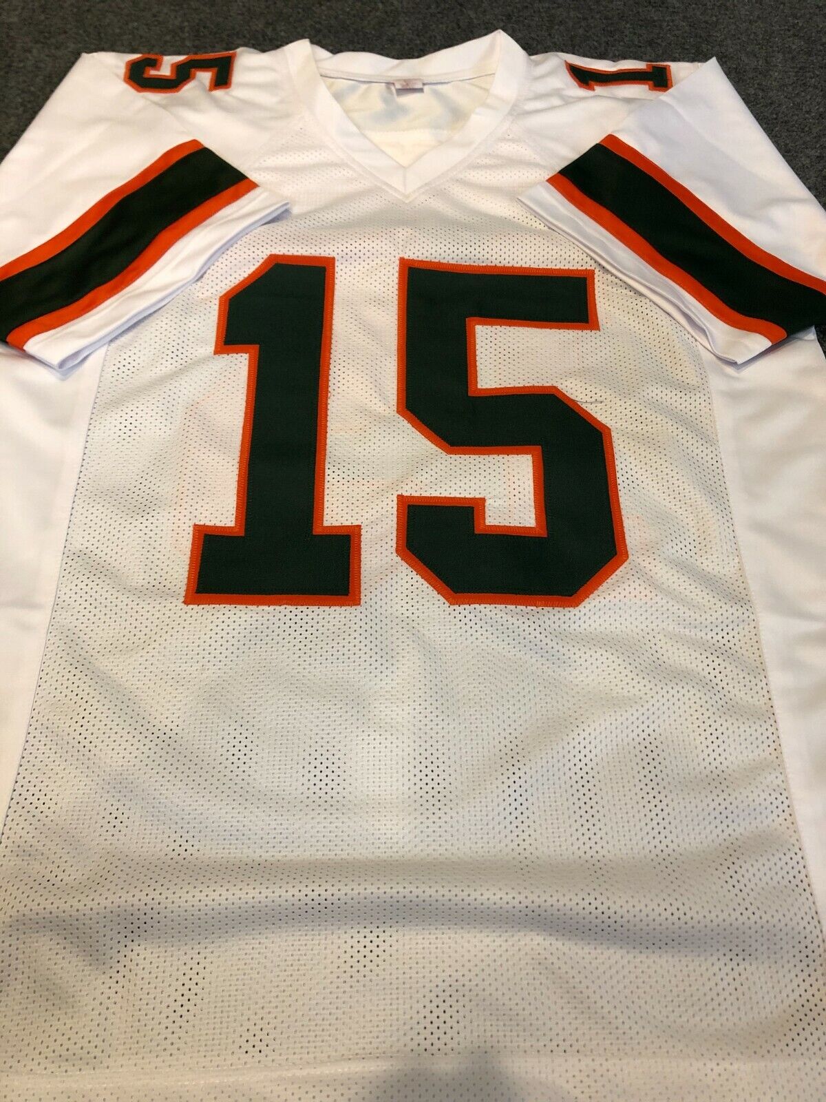 MVP Authentics Miami Hurricanes Greg Rousseau Autographed Signed Jersey Jsa Coa 134.10 sports jersey framing , jersey framing