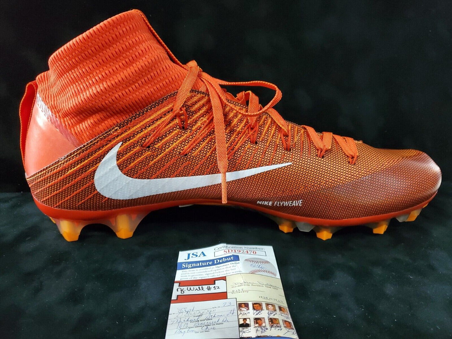 MVP Authentics Greg Newsome Ii Autographed Signed Cleat Jsa Coa 117 sports jersey framing , jersey framing