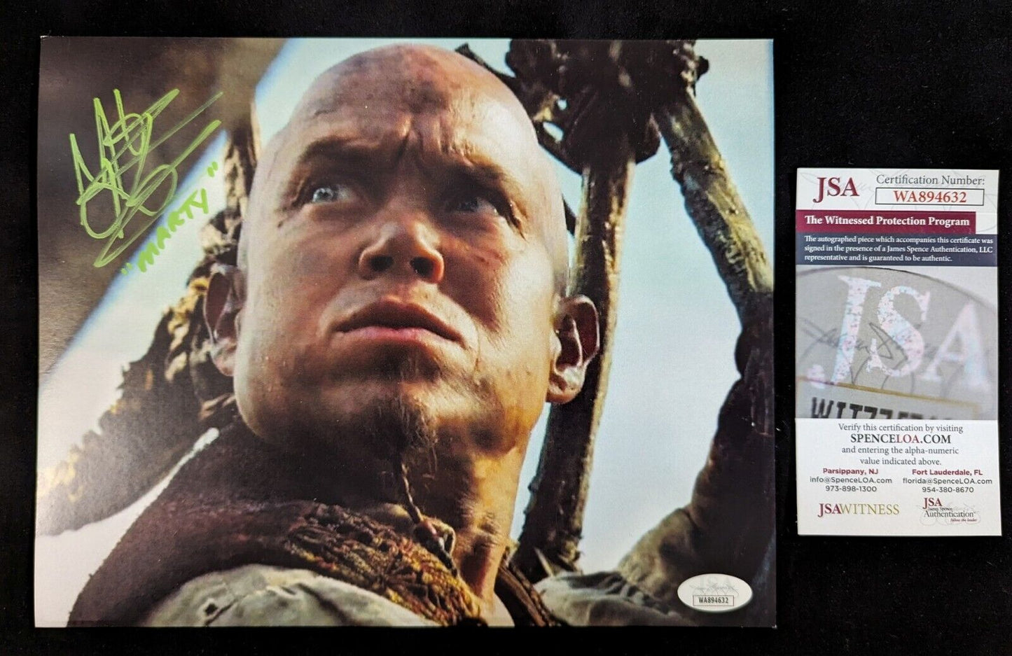 MVP Authentics Martin Klebba Pirates Of Caribbean Hand Signed Autographed 8 X 10 Photo Jsa Coa 67.50 sports jersey framing , jersey framing