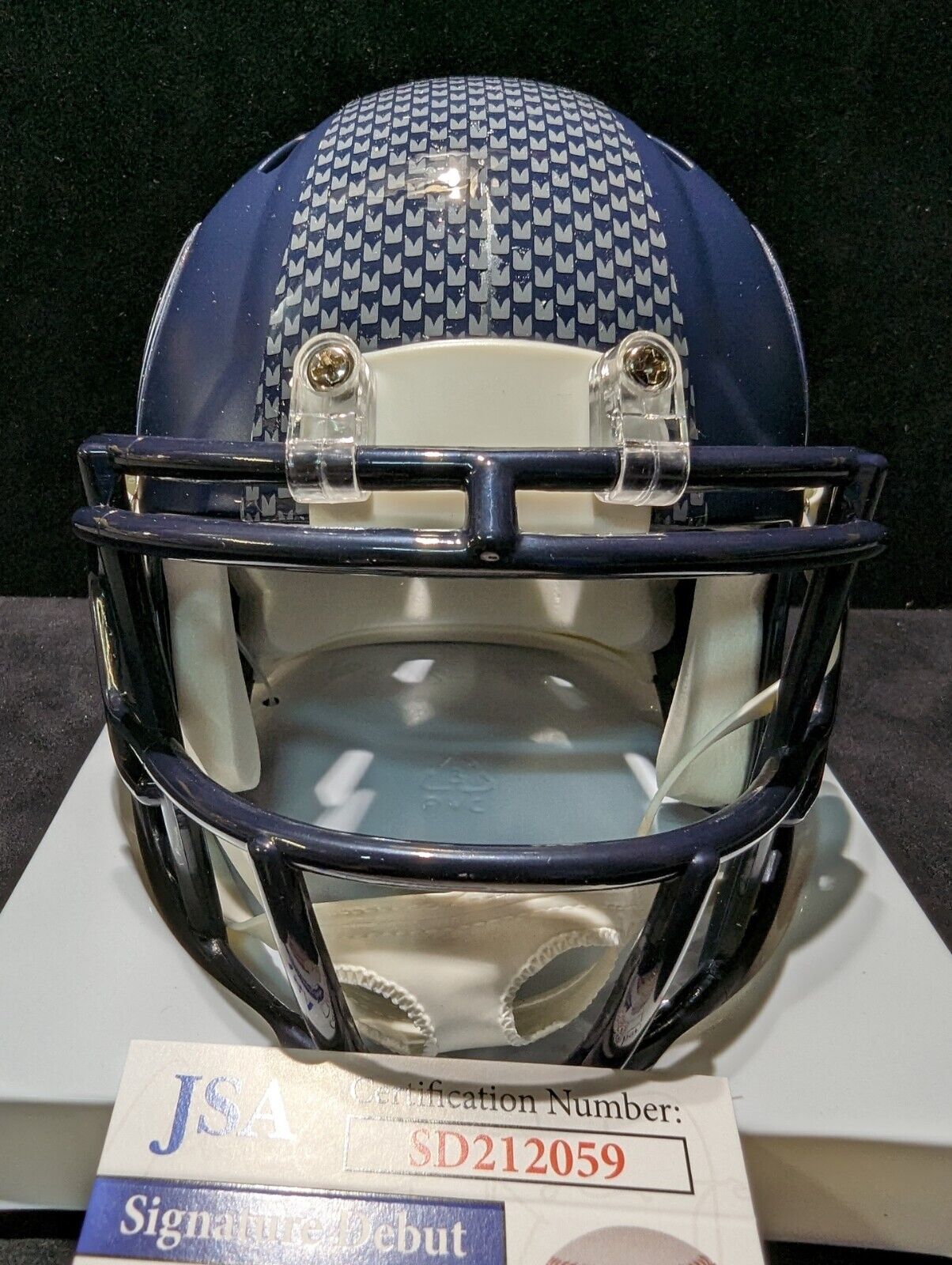 MVP Authentics Seattle Seahawks Devon Witherspoon Signed Speed Mini Helmet Jsa Coa 180 sports jersey framing , jersey framing