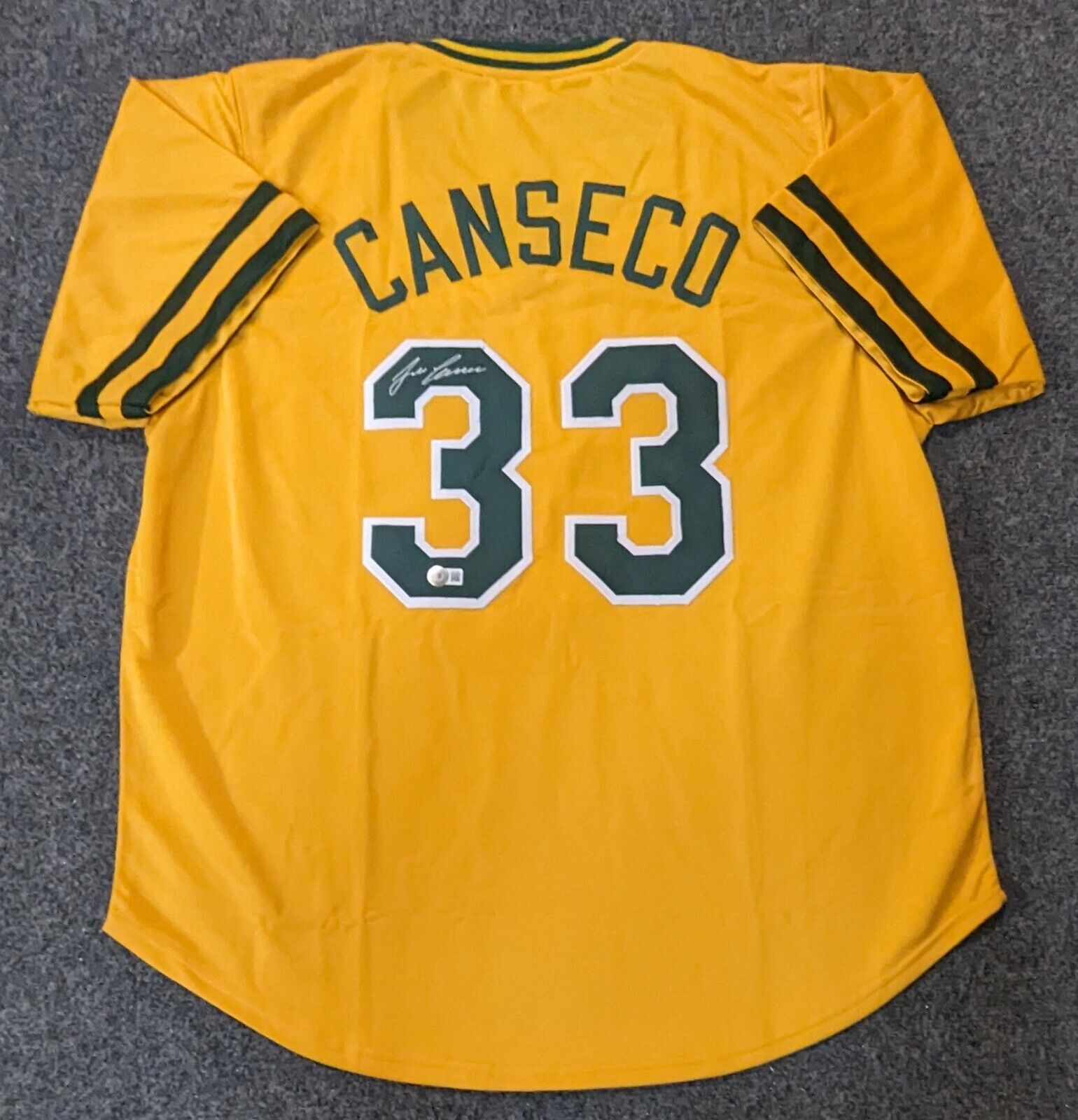 canseco signed jersey