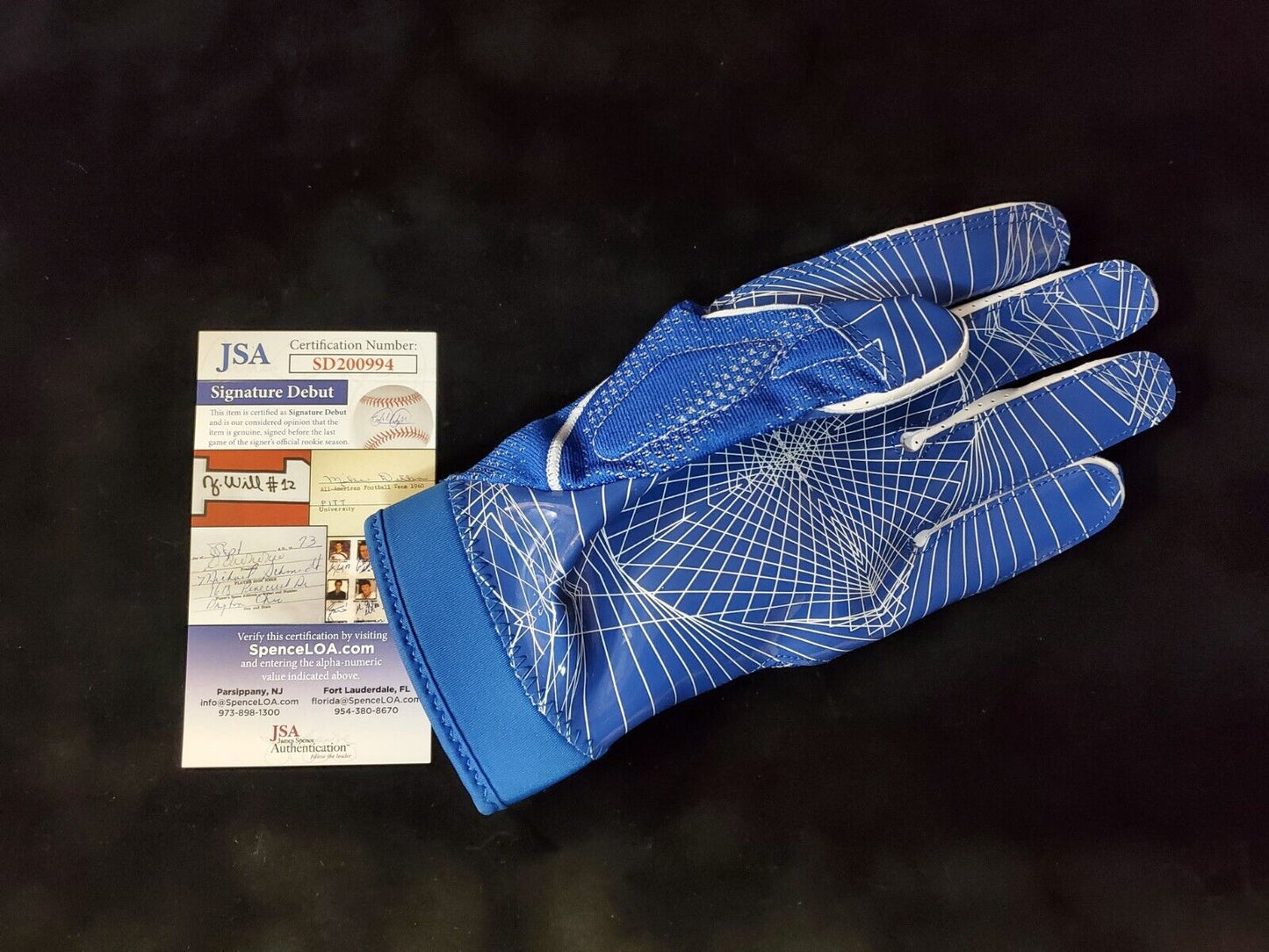 MVP Authentics Israel Izzy Abanikanda Autographed Signed Glove 90 sports jersey framing , jersey framing