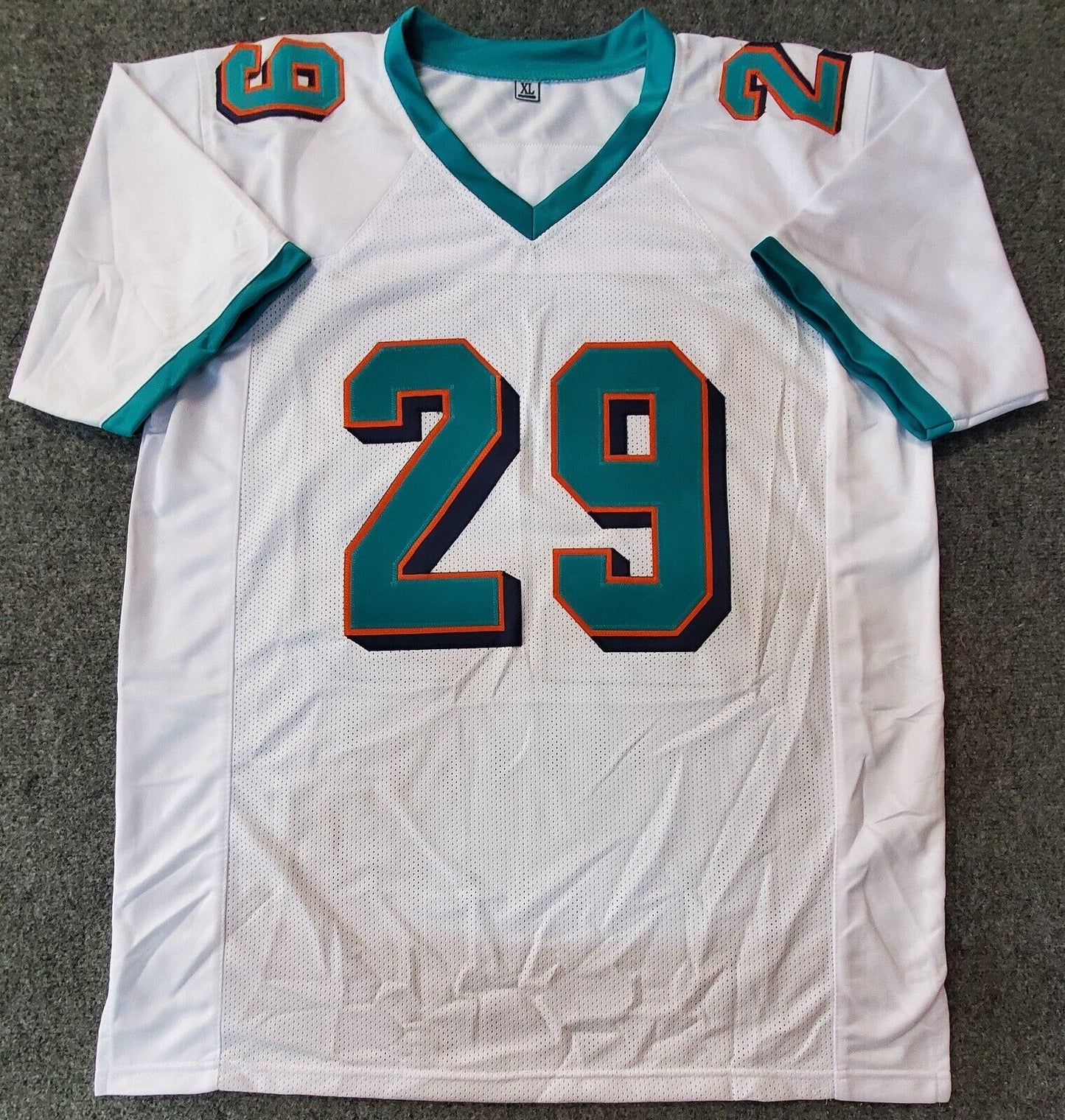 MVP Authentics Miami Dolphins Sam Madison Autographed Signed Jersey Jsa Coa 94.50 sports jersey framing , jersey framing