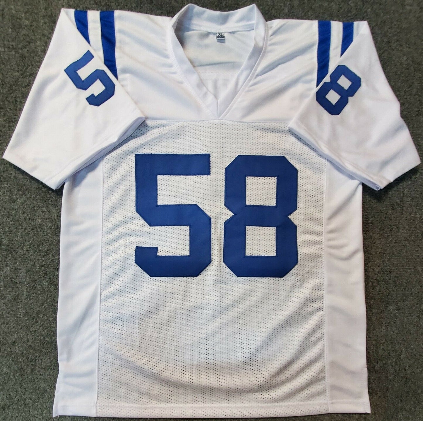 MVP Authentics Indianapolis Colts Gary Brackett Autographed Signed Jersey Jsa Coa 99 sports jersey framing , jersey framing