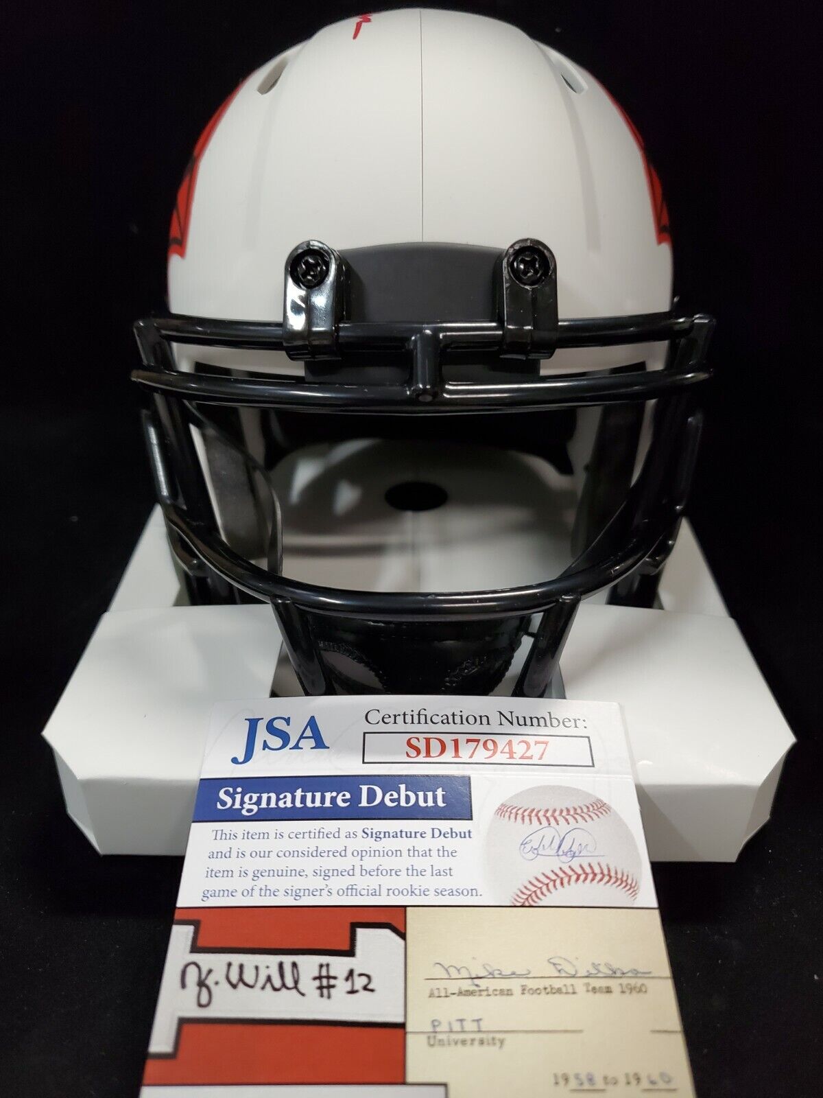 MVP Authentics Arizona Cardinals Rondale Moore Autographed Lunar Mini Helmet Jsa Coa 135 sports jersey framing , jersey framing