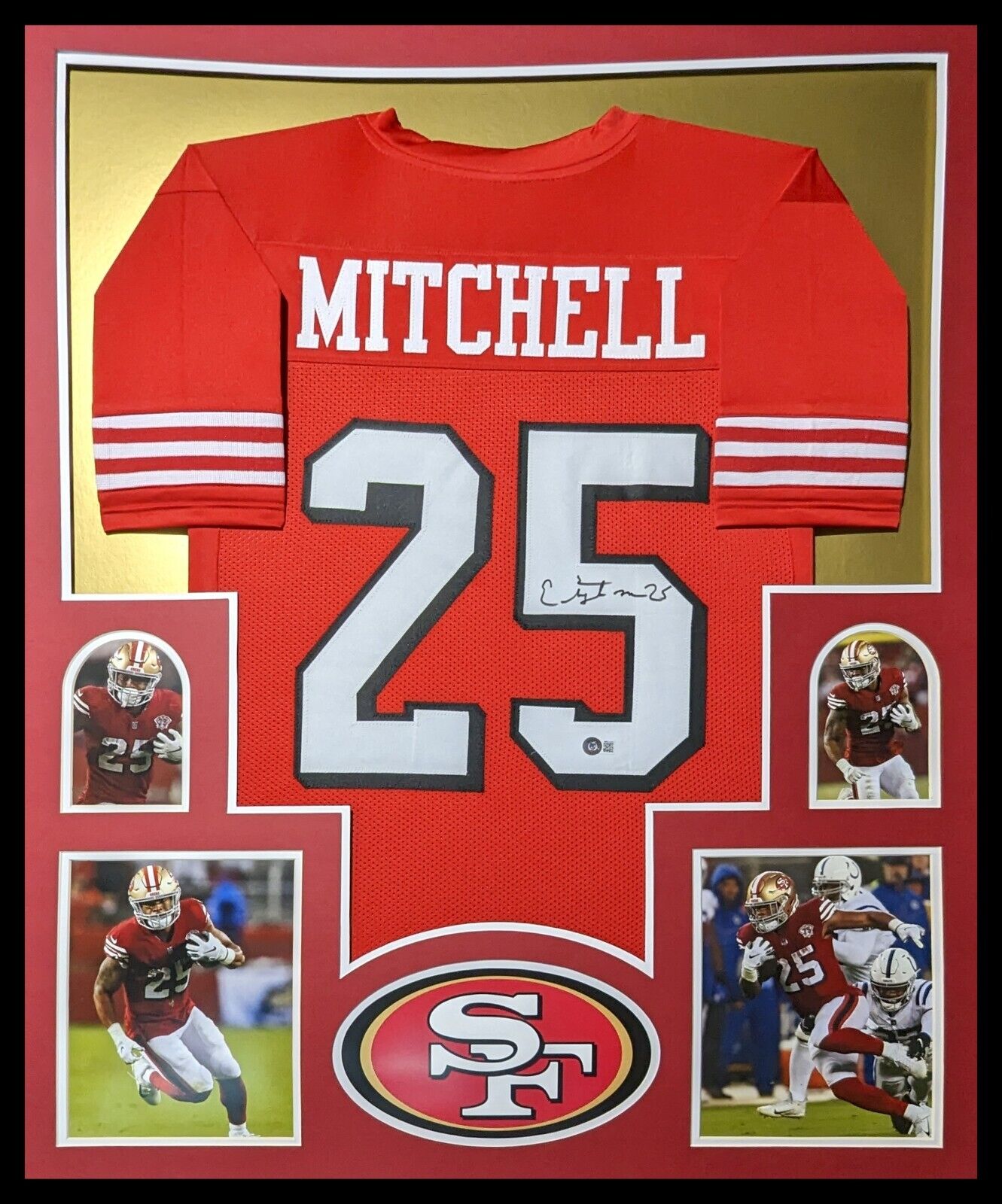 Framed San Francisco 49Ers Elijah Mitchell Autograph Signed Jersey Bec –  MVP Authentics