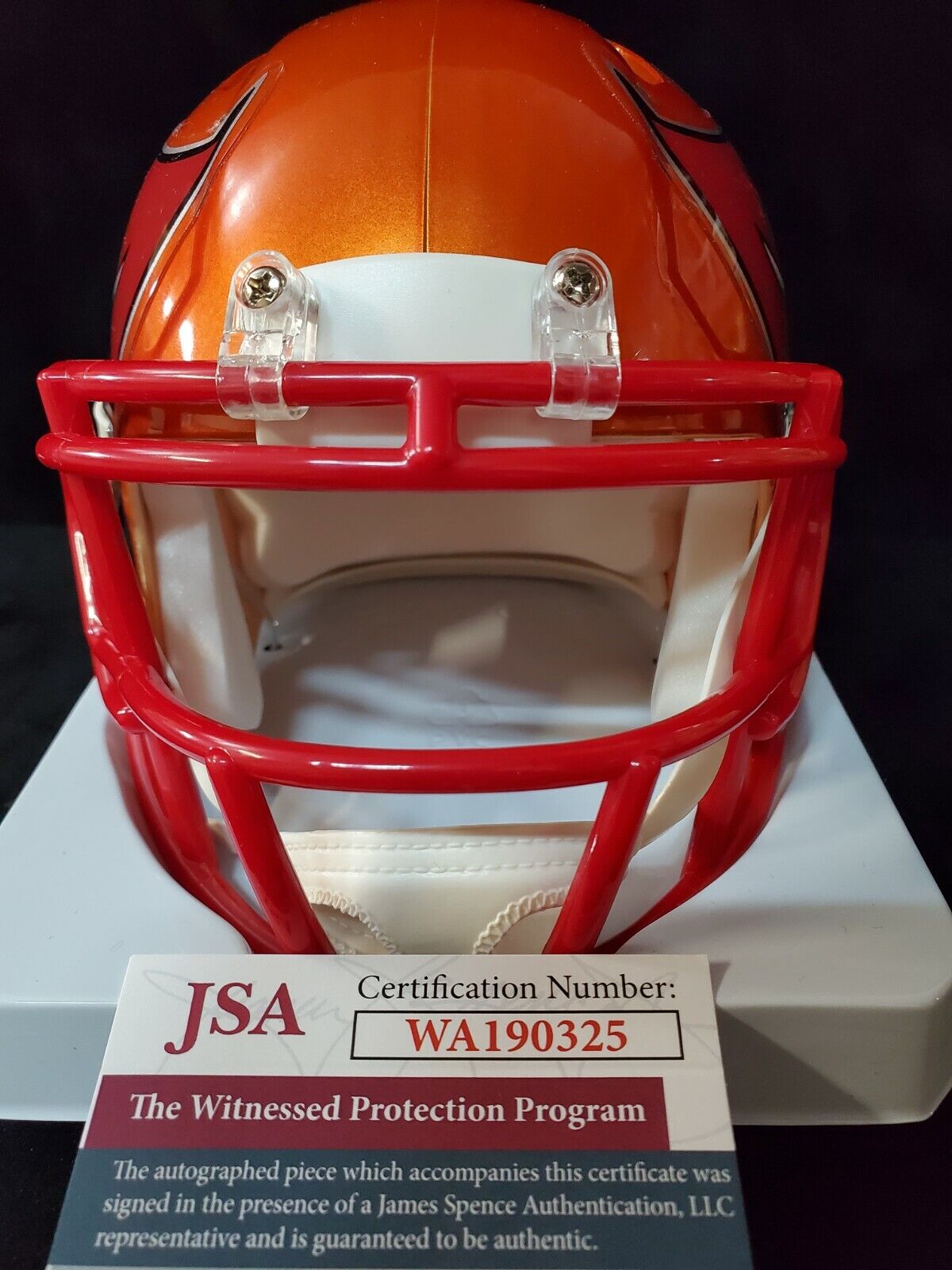 MVP Authentics Scotty Miller Autographed Signed Tampa Bay Buccaneers Flash Mini Helmet Jsa Coa 170.10 sports jersey framing , jersey framing