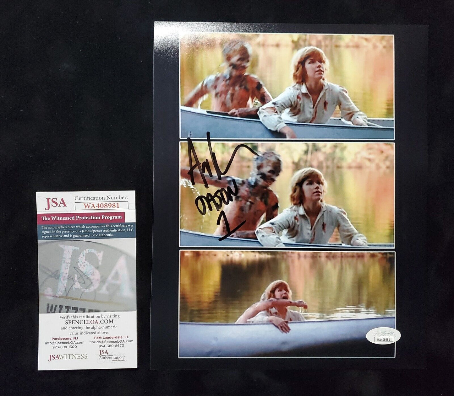MVP Authentics Ari Lehman Signed Inscribed Jason Voorhees Friday The 13Th 8X10 Photo Jsa Coa 36 sports jersey framing , jersey framing