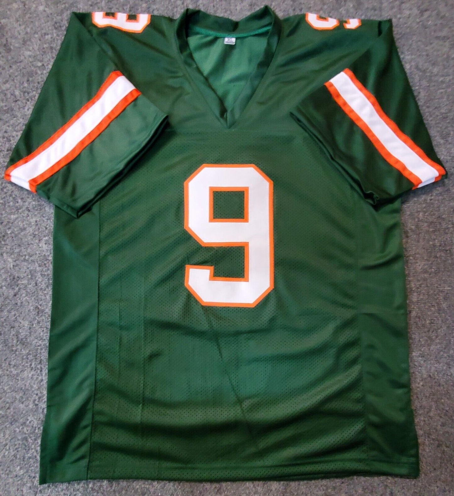 MVP Authentics Miami Hurricanes Brevin Jordan Autographed Signed Jersey Jsa Coa 103.50 sports jersey framing , jersey framing