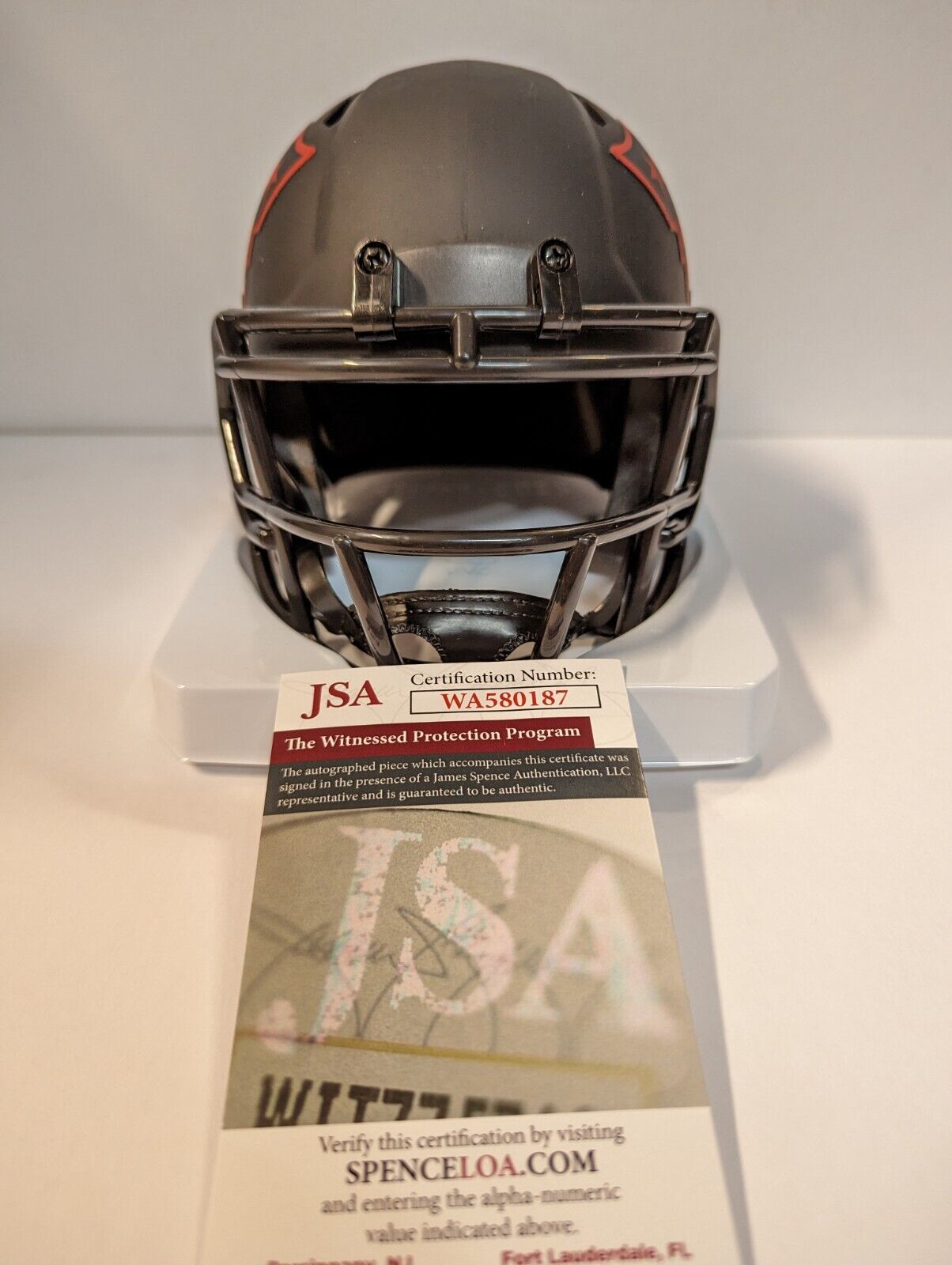 MVP Authentics New England Patriots Jonathan Jones Autographed Signed Eclipse Mini Helmet Jsa 108 sports jersey framing , jersey framing