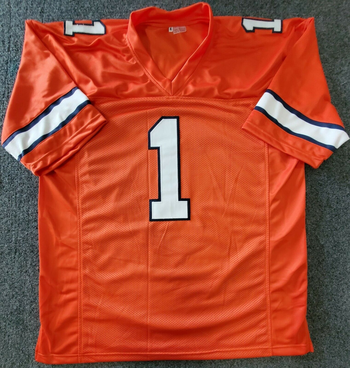 MVP Authentics Kj Hamler Autographed Signed Denver Broncos Jersey Jsa Coa 125.10 sports jersey framing , jersey framing