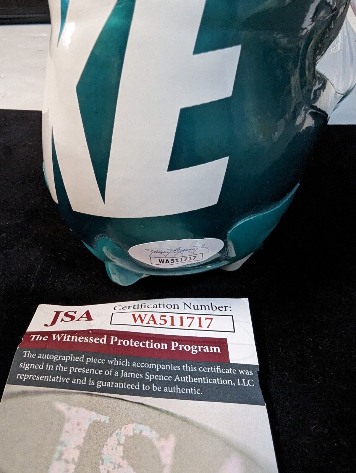 MVP Authentics Miami Dolphins Brock Marion Autographed Signed Cleat Jsa Coa 126 sports jersey framing , jersey framing