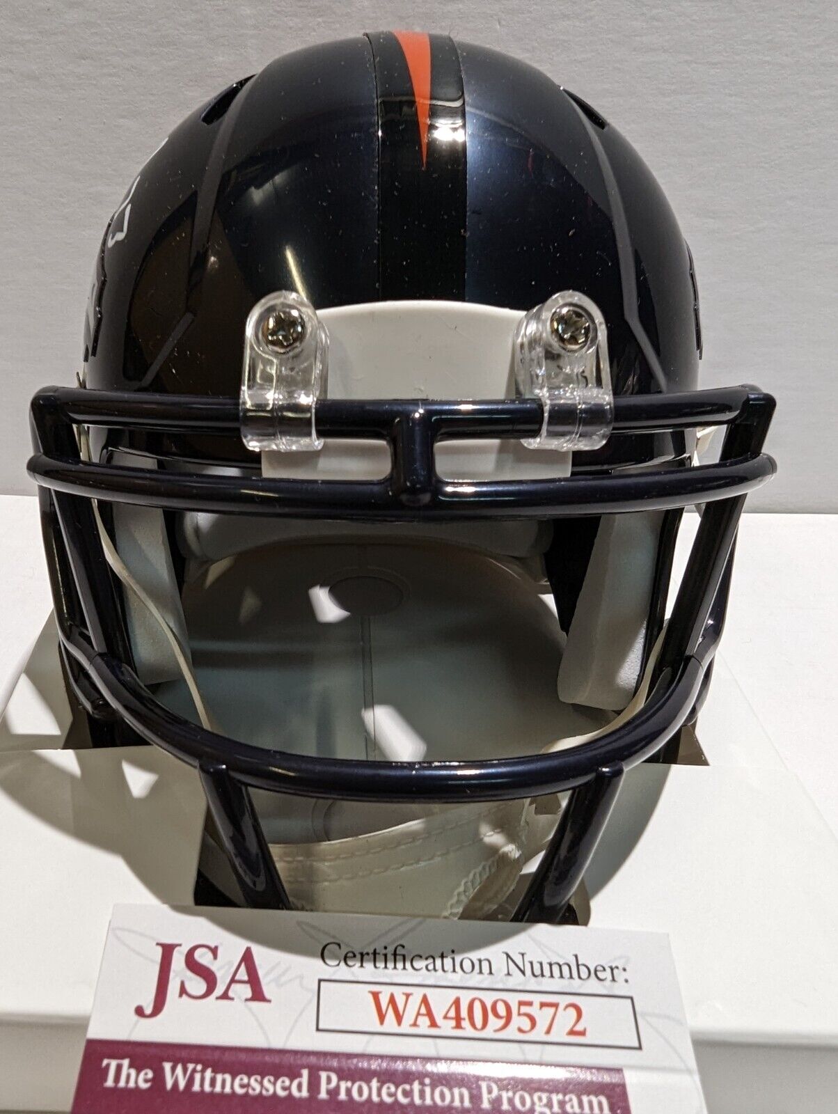 MVP Authentics Denver Broncos Javonte Williams Autographed Speed Mini Helmet Jsa Coa 117 sports jersey framing , jersey framing
