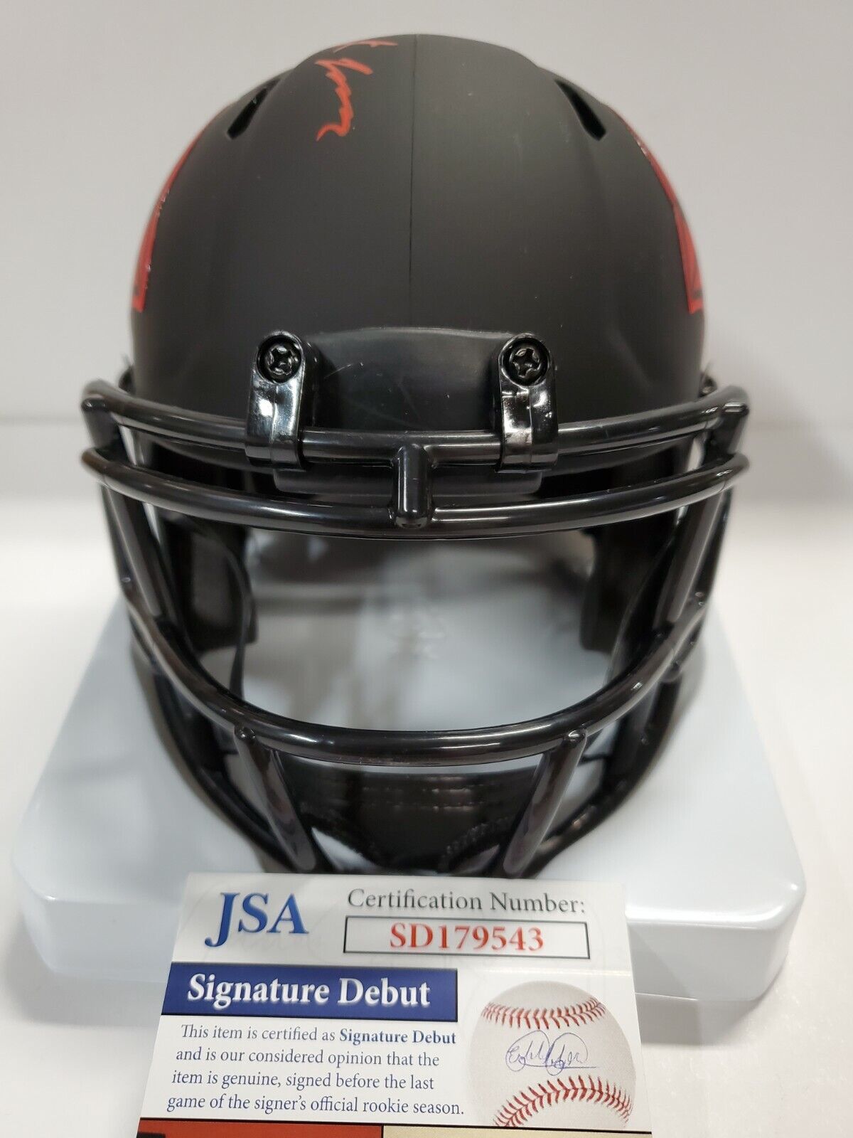 MVP Authentics Arizona Cardinals Rondale Moore Autographed Eclipse Mini Helmet Jsa Coa 135 sports jersey framing , jersey framing