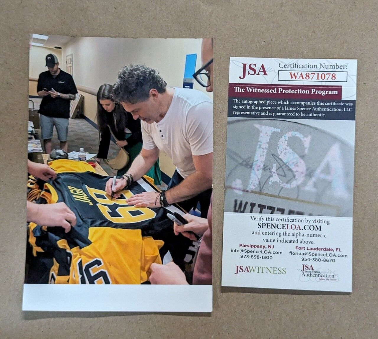 MVP Authentics Framed Pittsburgh Penguins Jaromir Jagr Autographed Signed Jersey Jsa Coa 675 sports jersey framing , jersey framing