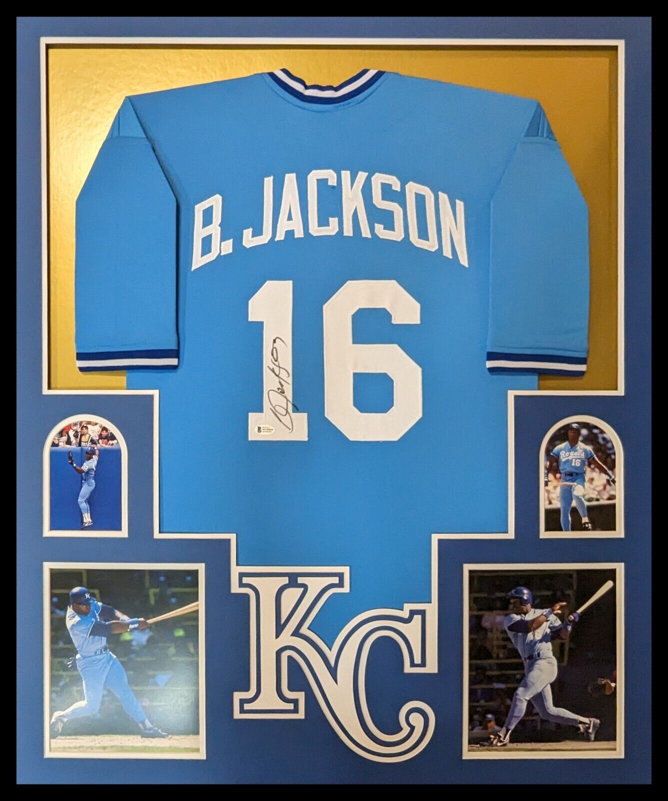 Framed Kansas City Royals Bo Jackson Autographed Signed Jersey Beckett –  MVP Authentics