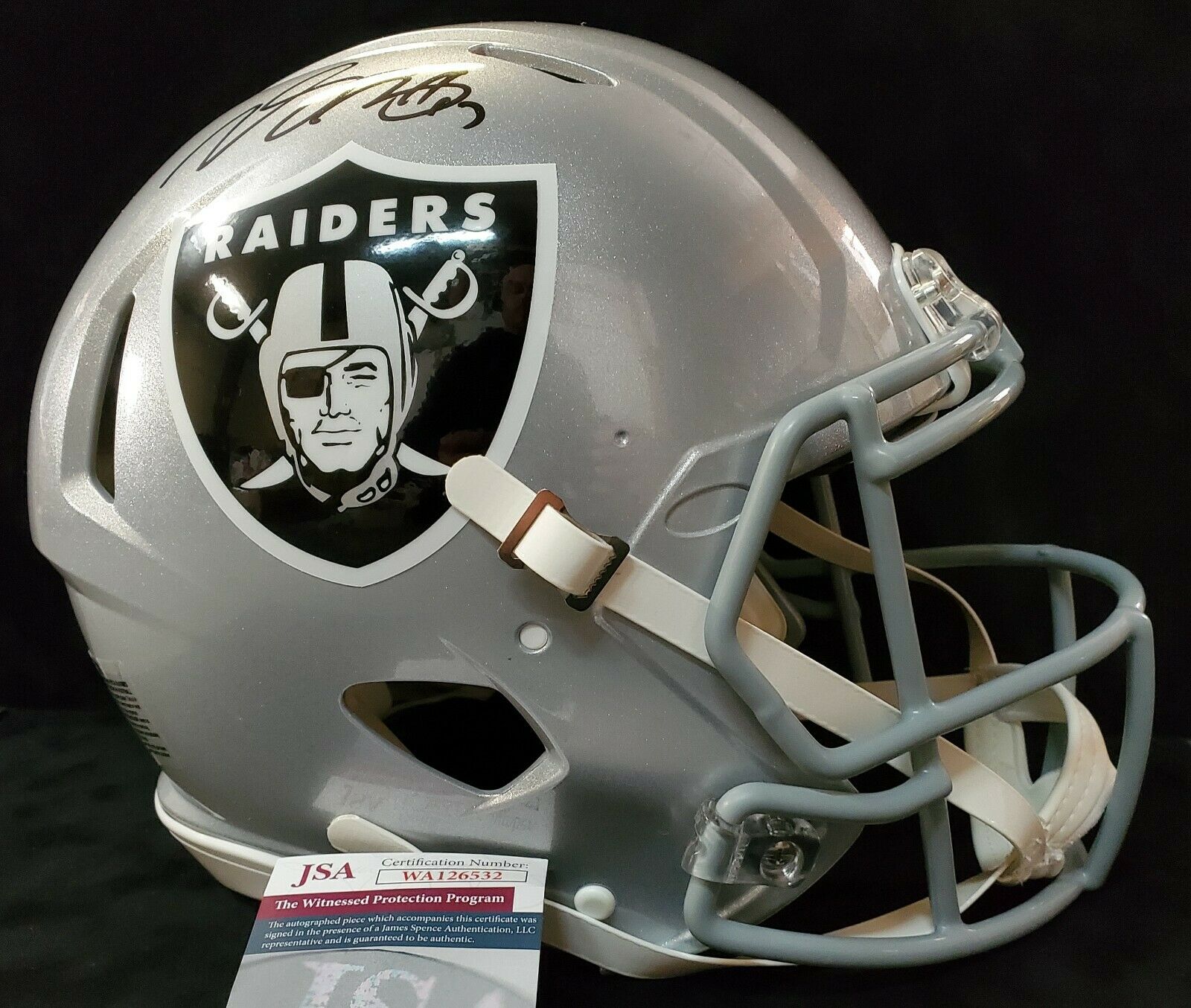 Las Vegas Raiders Davante Adams Signed Full Size Speed Authentic Helme –  MVP Authentics
