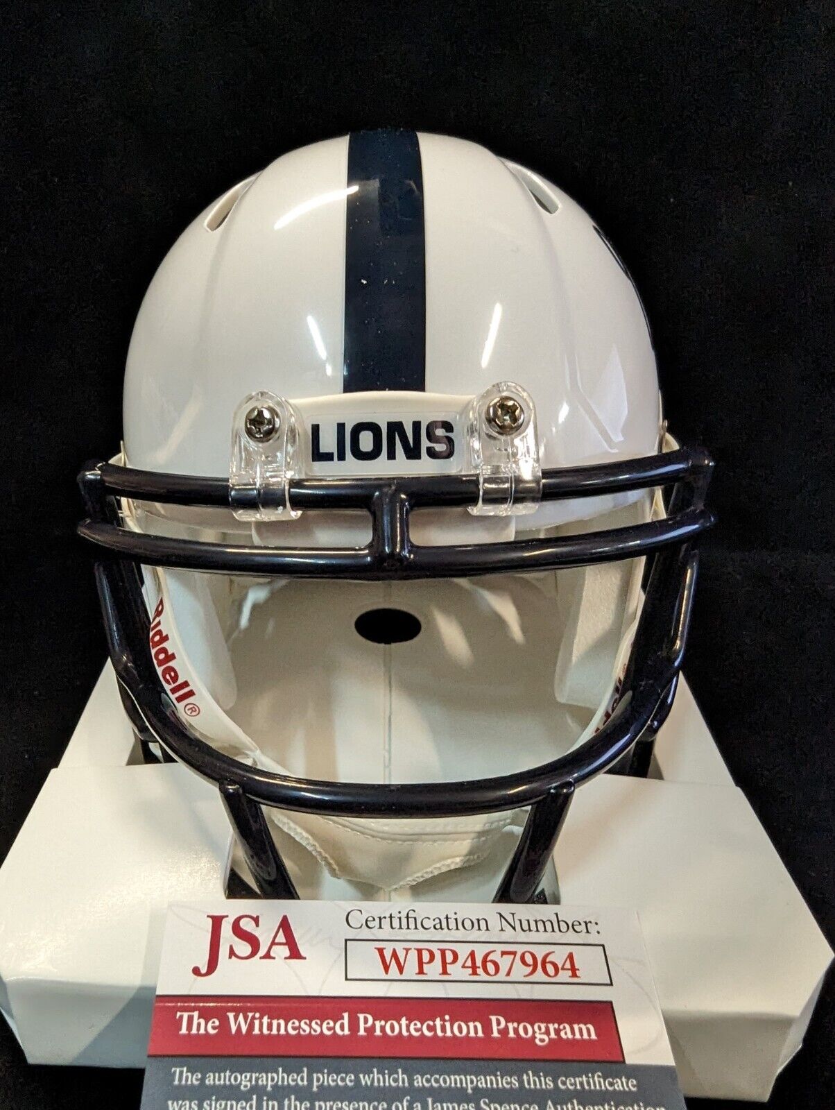 MVP Authentics Penn State Autographed Signed Inscribed Grant Haley Speed Mini Helmet Jsa Coa 117 sports jersey framing , jersey framing