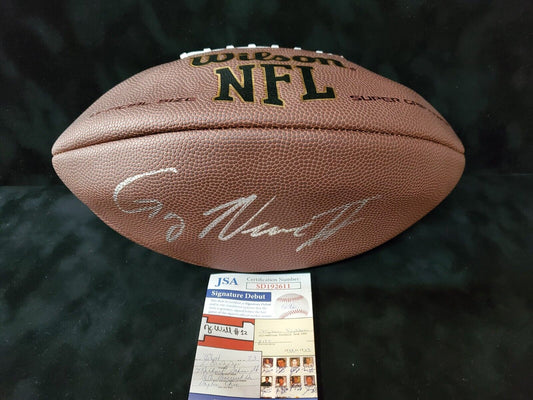 MVP Authentics Greg Newsome Ii Autographed Signed Nfl Football Jsa Signature Debut Coa 117 sports jersey framing , jersey framing