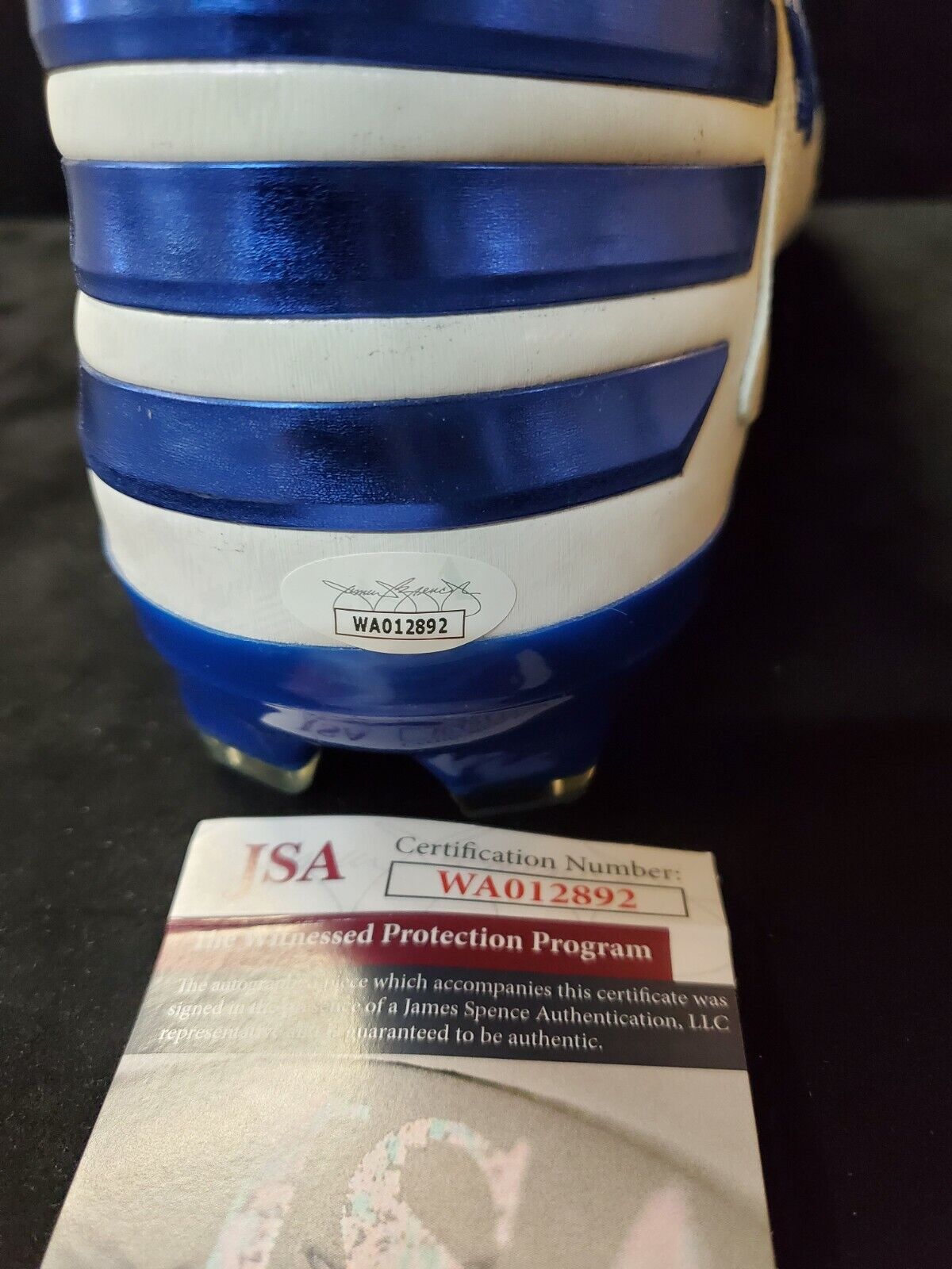 MVP Authentics Indianapolis Colts Nyheim Hines Autographed Signed Inscribed Cleat Jsa Coa 117 sports jersey framing , jersey framing