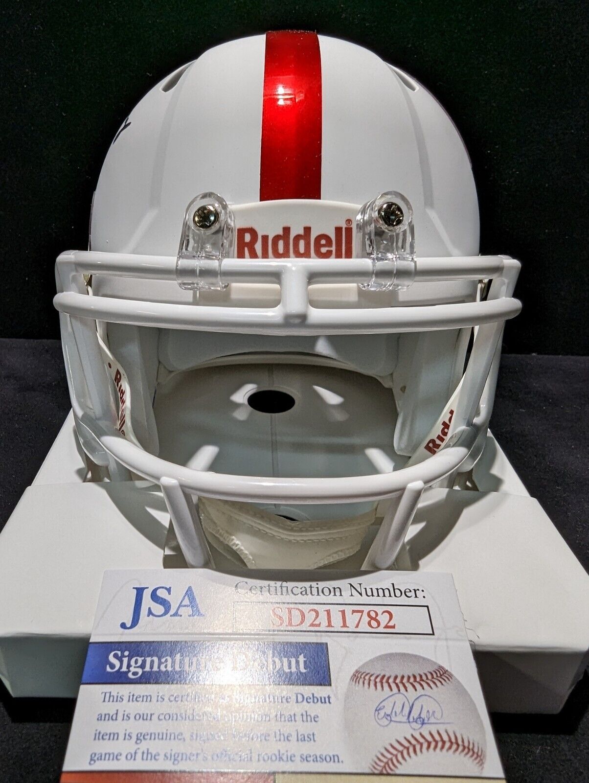 MVP Authentics Ole Miss Rebels Jonathan Mingo Signed Speed Mini Helmet Jsa Coa 117 sports jersey framing , jersey framing
