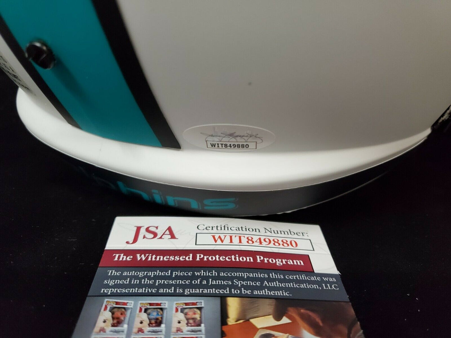 MVP Authentics Jason Taylor Signed Miami Dolphins Full Size Lunar Replica Helmet Jsa Coa 296.10 sports jersey framing , jersey framing