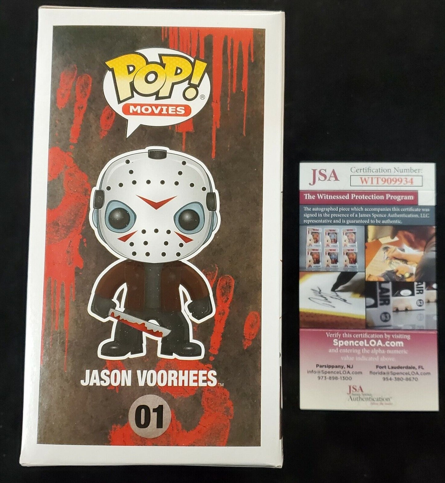 Funko Ari Lehman Signed Insc Friday The 13Th Jason Voorhees Funko Pop Jsa Coa 112.50 sports jersey framing , jersey framing