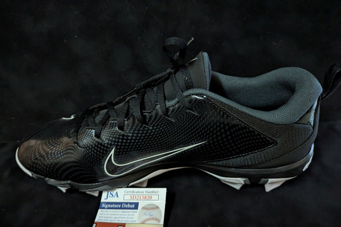 MVP Authentics Pittsburgh Steelers Broderick Jones Autographed Signed Cleat Jsa Coa 81 sports jersey framing , jersey framing