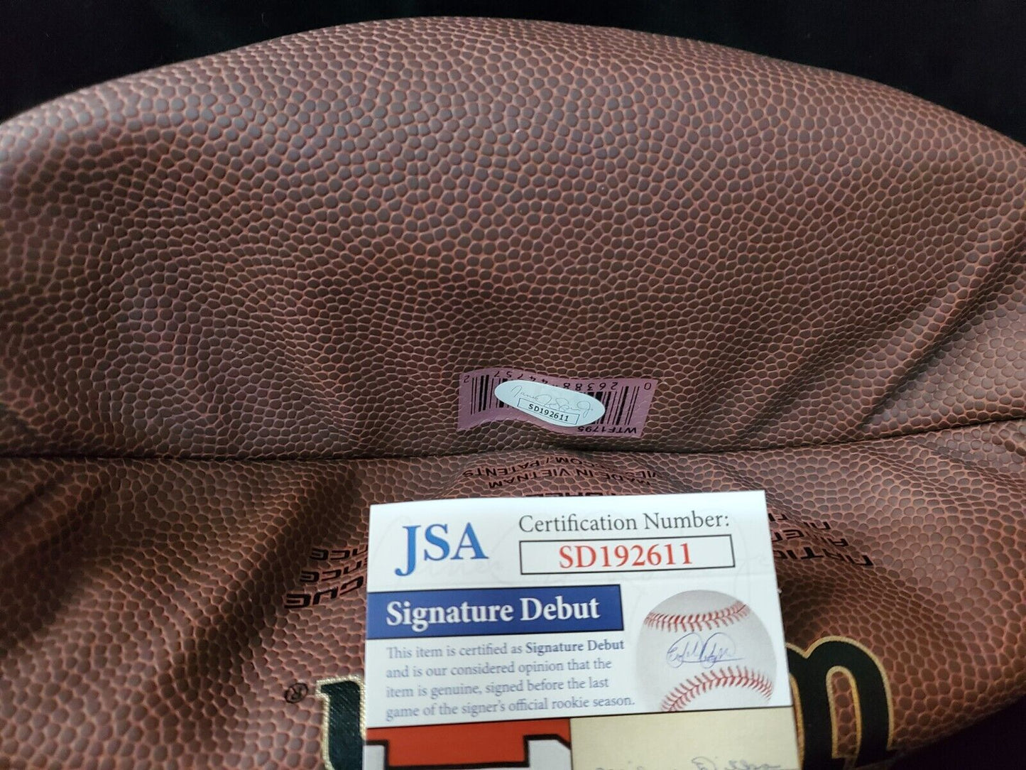 MVP Authentics Greg Newsome Ii Autographed Signed Nfl Football Jsa Signature Debut Coa 117 sports jersey framing , jersey framing