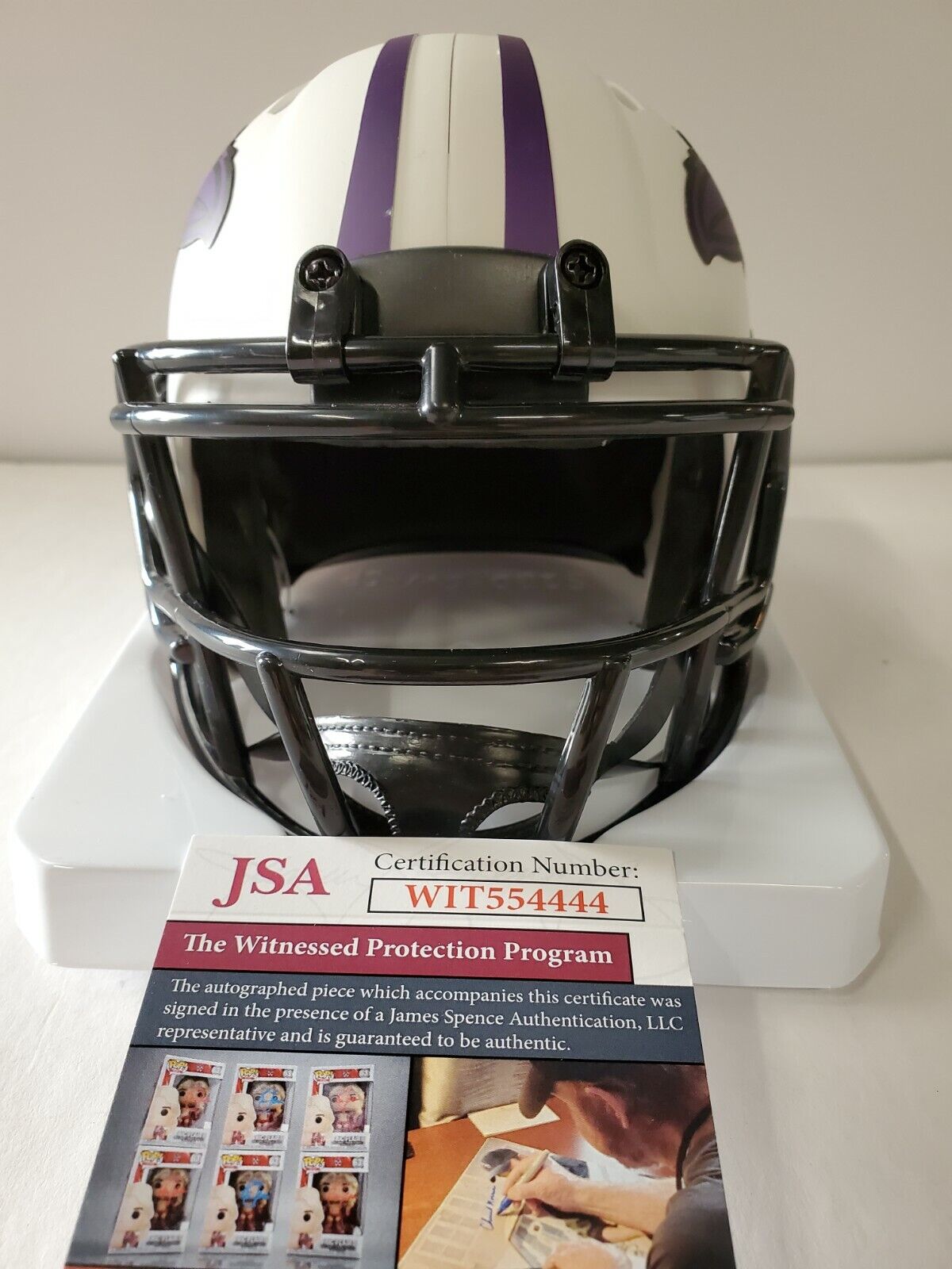 MVP Authentics Baltimore Ravens Joe Flacco Anquan Boldin Dual Signed Lunar Mini Helmet Jsa Coa 270 sports jersey framing , jersey framing