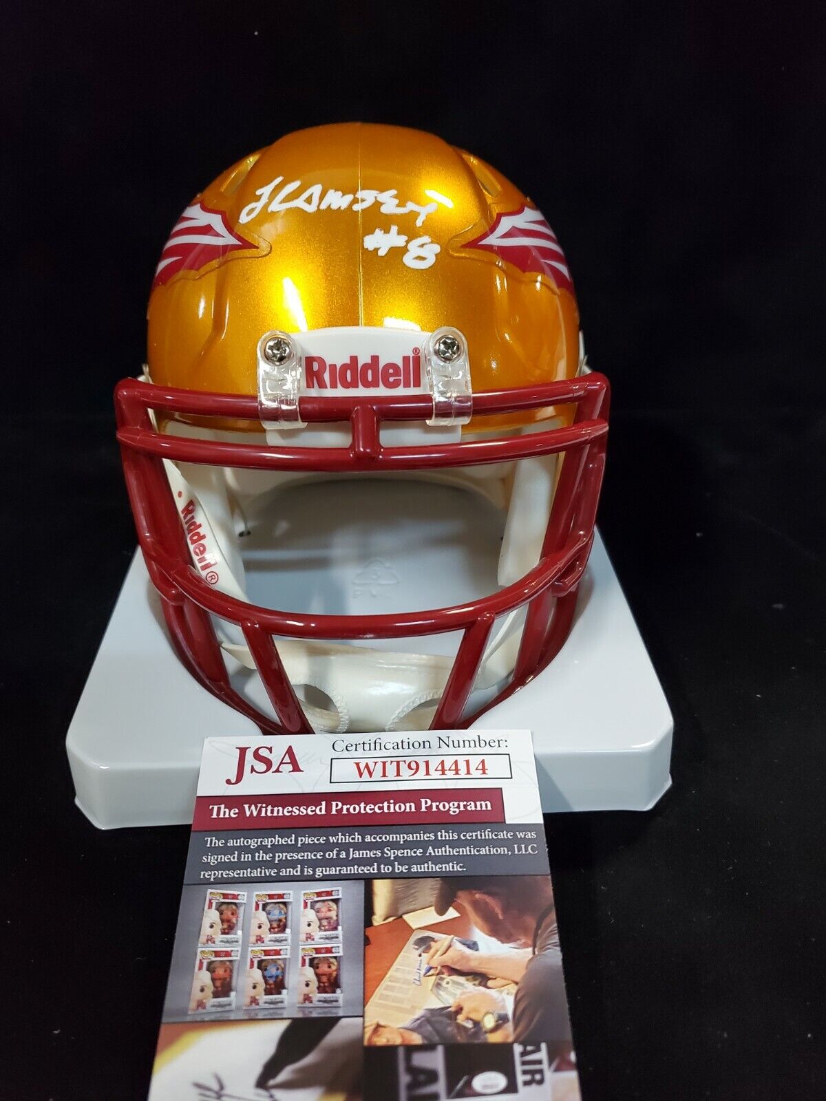 MVP Authentics Florida State Seminoles Jalen Ramsey Autographed Flash Mini Helmet Jsa Coa 184.50 sports jersey framing , jersey framing