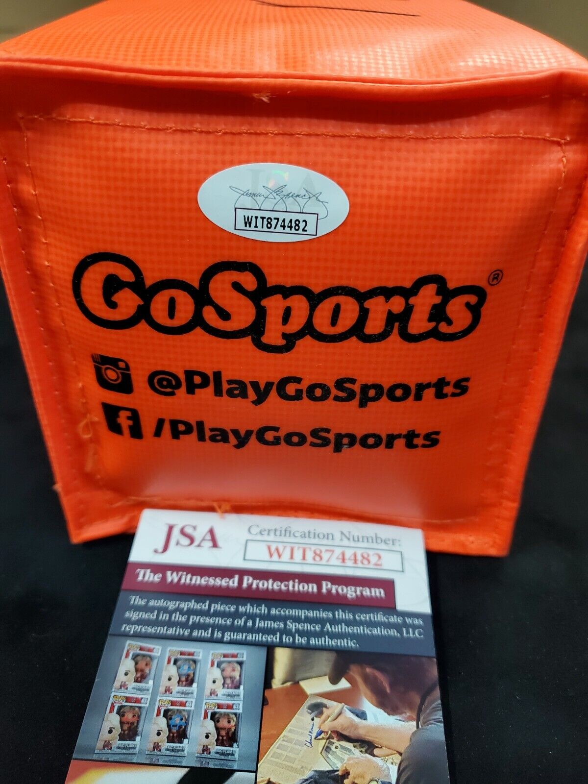 MVP Authentics Mike Davis Autographed Signed End Zone Pylon Jsa Coa 135 sports jersey framing , jersey framing