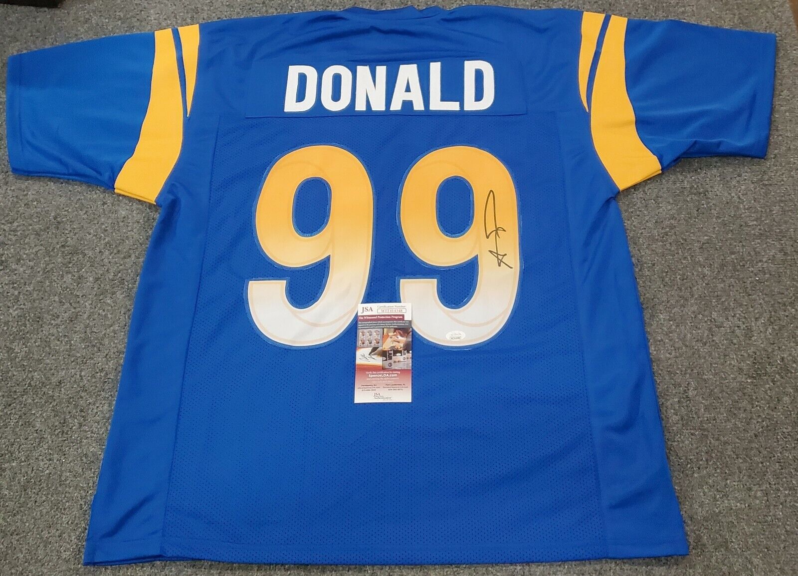 signed rams jersey