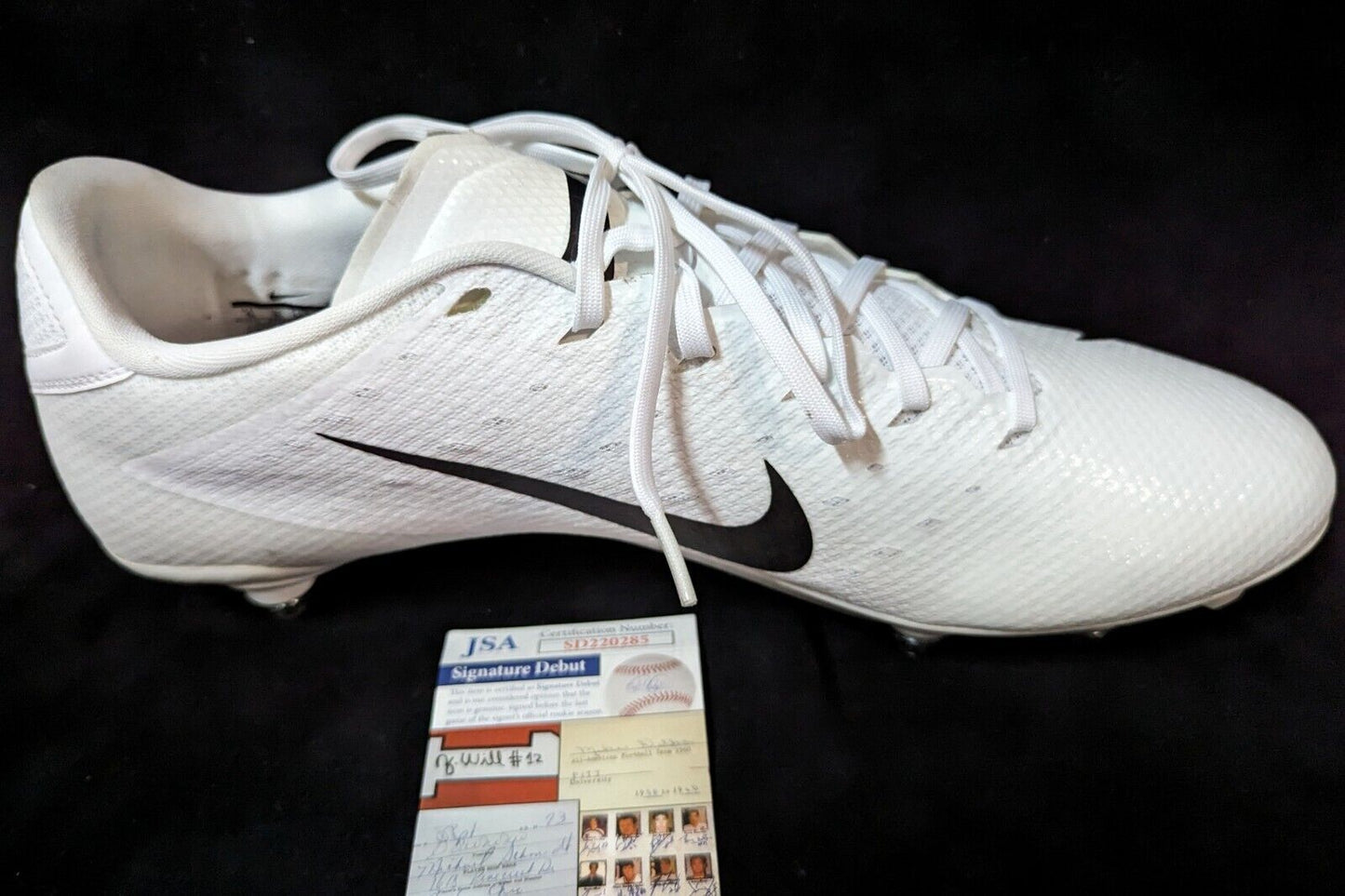 MVP Authentics Pittsburgh Steelers Joey Porter Jr Autographed Signed Cleat Jsa Coa 117 sports jersey framing , jersey framing