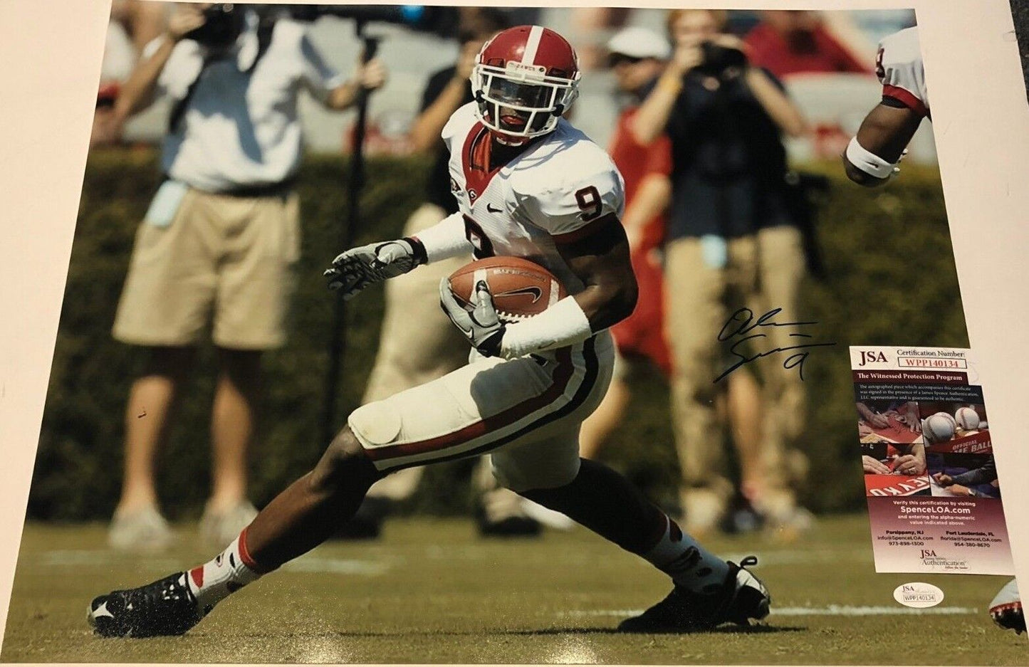 MVP Authentics Georgia Bulldogs Alec Ogletree Autographed Signed 16X20 Photo Jsa Coa 81 sports jersey framing , jersey framing