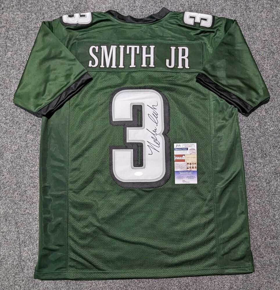 Sports Integrity DeVonta Smith Signed Framed Philadelphia Eagles Nike Football Jersey JSA