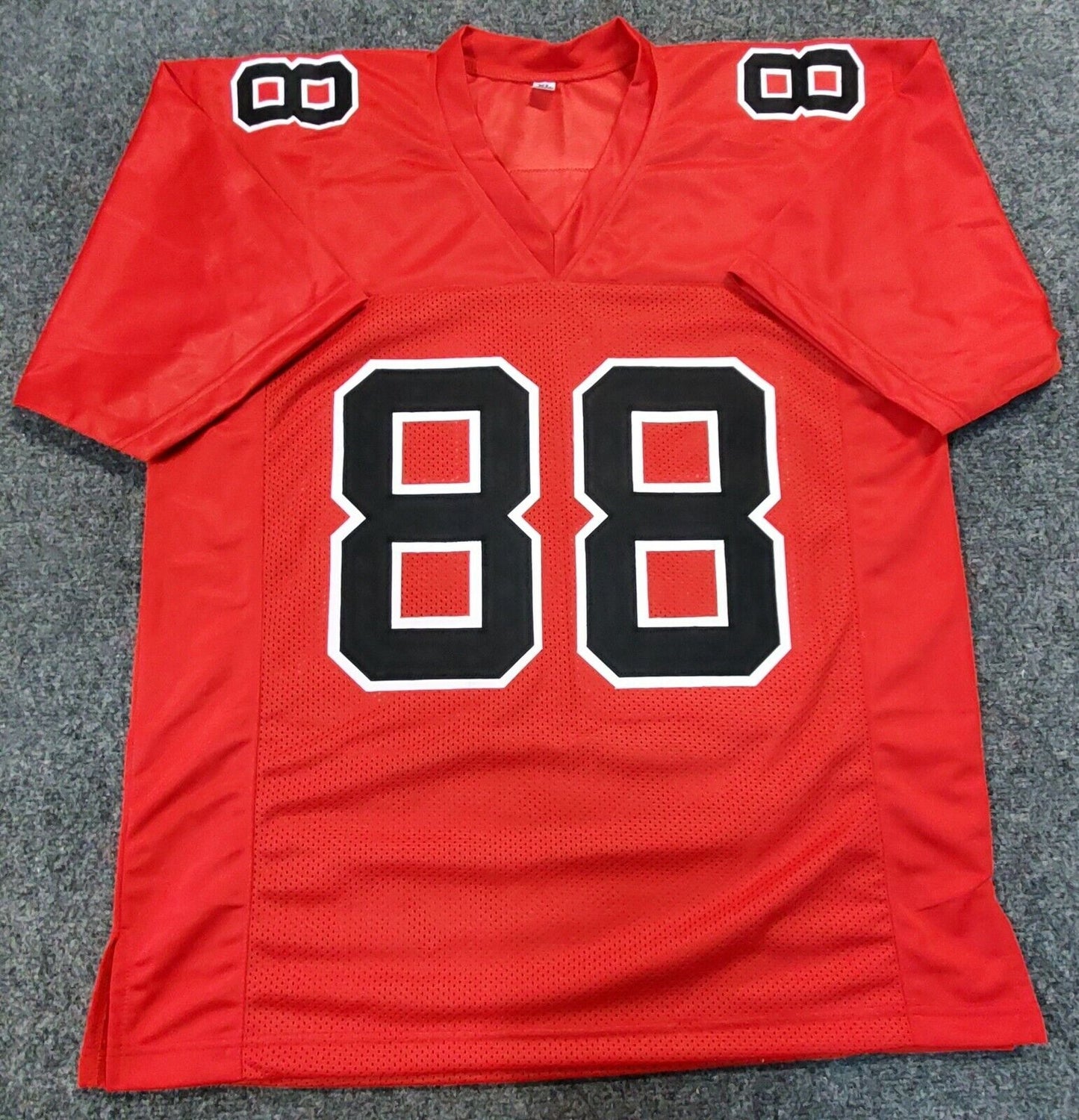 MVP Authentics Atlanta Falcons Frank Darby Autographed Signed Jersey Jsa Coa 98.10 sports jersey framing , jersey framing